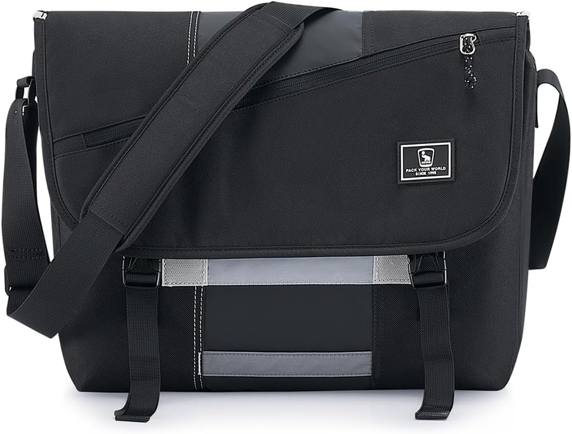 OIWAS Messenger Bag for Men, 14 Inch Laptop Crossbody Bags Women Casual Satchel