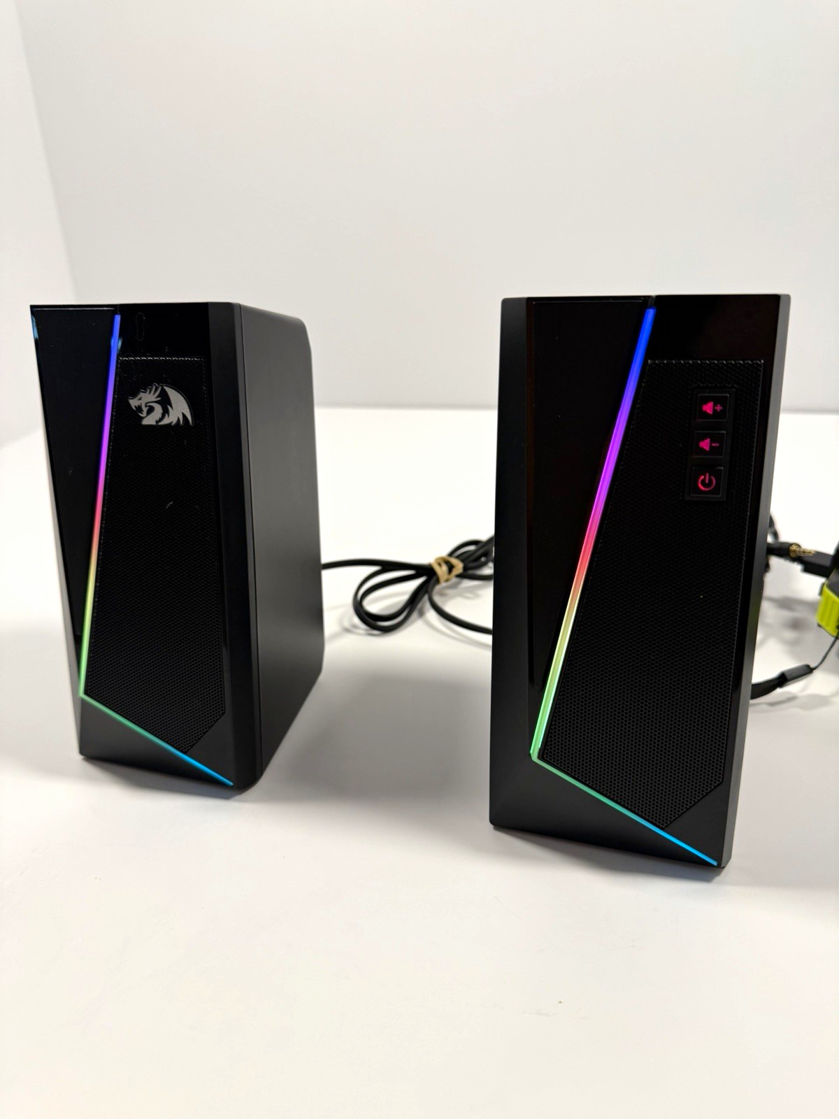 Redragon Anvil GS520 2.0 Wired RGB Gaming Computer Speakers Black USB 3.5mm
