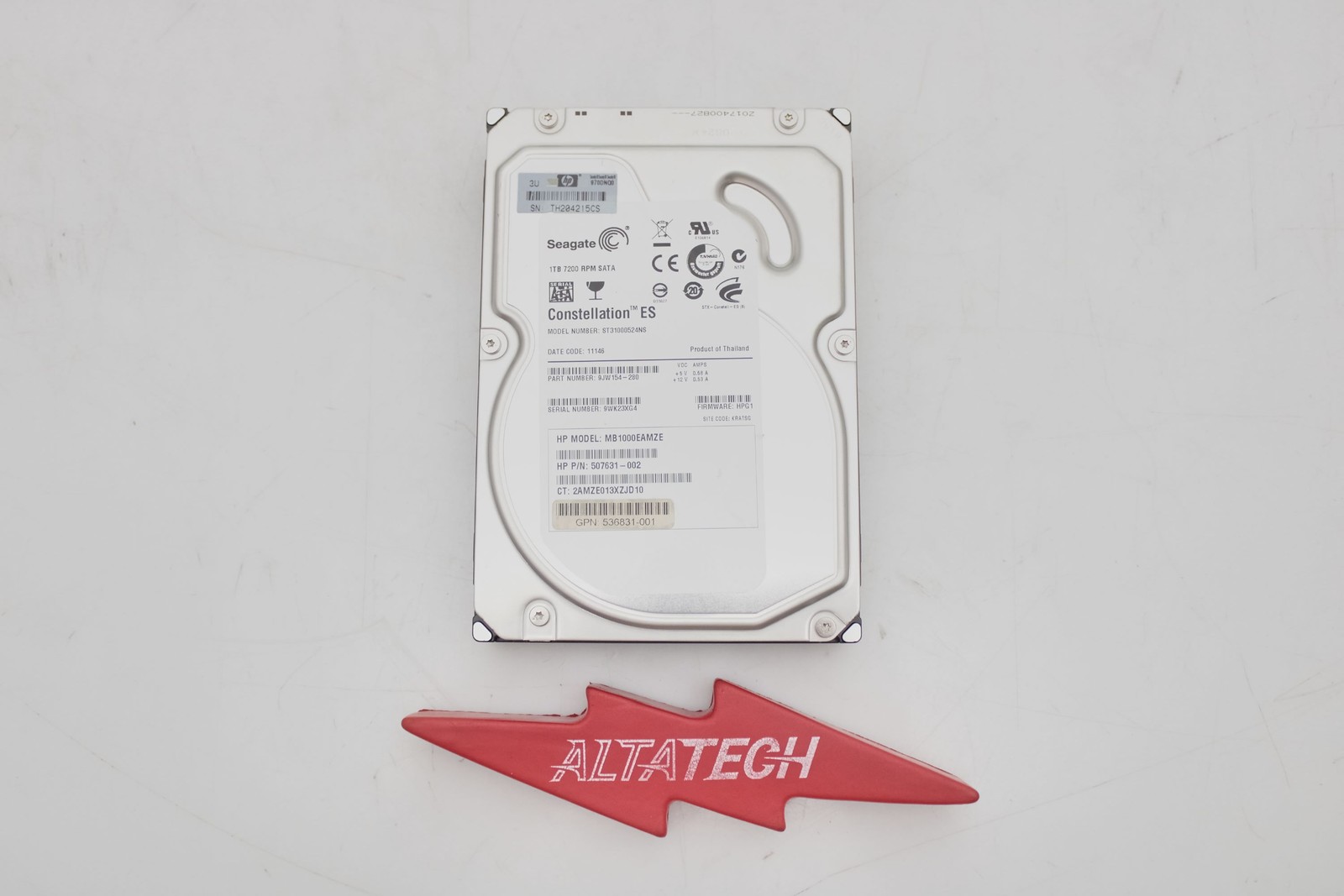HP 536831-001 1TB 3G 7.2K 3.5IN HOT PLUG MDL SATA HARD DRIVE