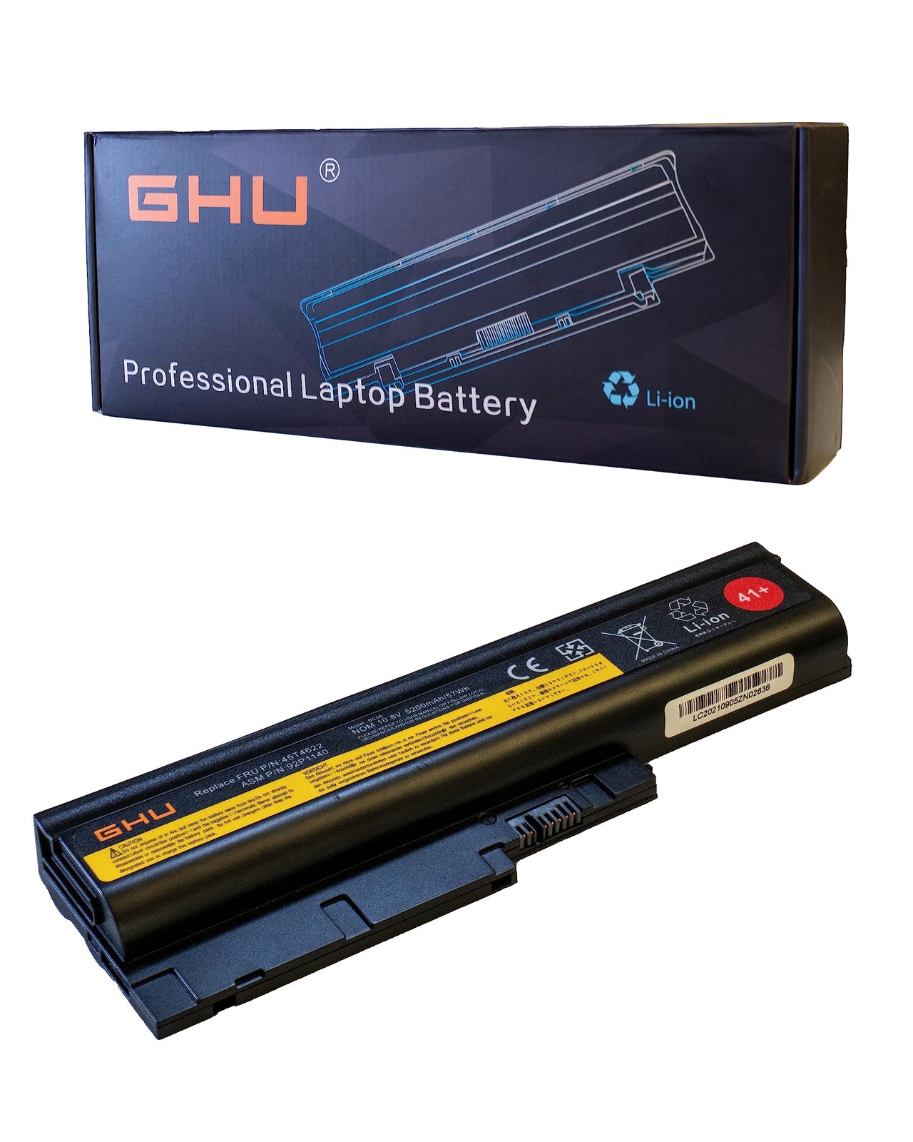 Ghu Battery 57 Wh Compatible Ibm Lenovo Thinkpad R60 R61E T60 T60P T500 W500