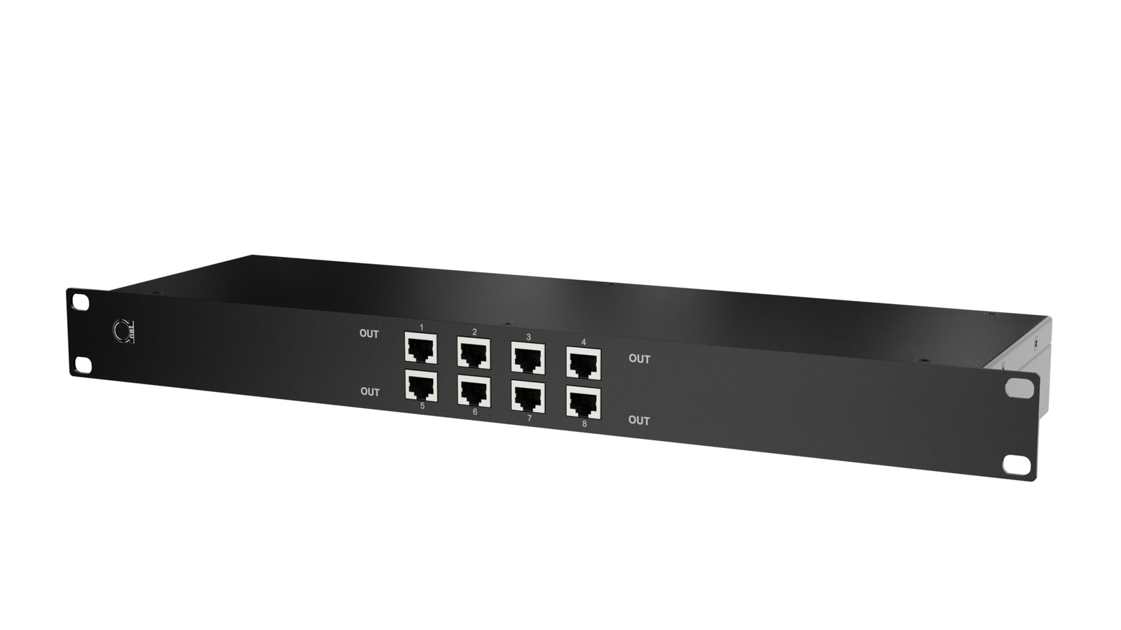 8-Port RJ45 PoE Surge Protector 1U Rack Mount 10kV Lightning