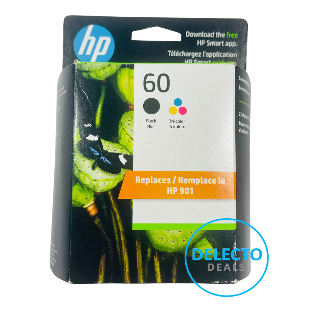 Genuine HP 60 Black & Tri-Color Ink Cartridge PHOTOSMART C4740 C4750 SEALED 2026