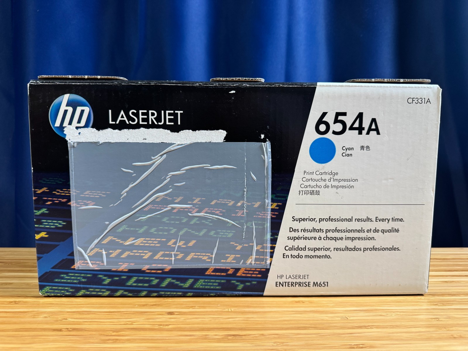 HP 654A Cyan Toner Cartridge_New & Sealed