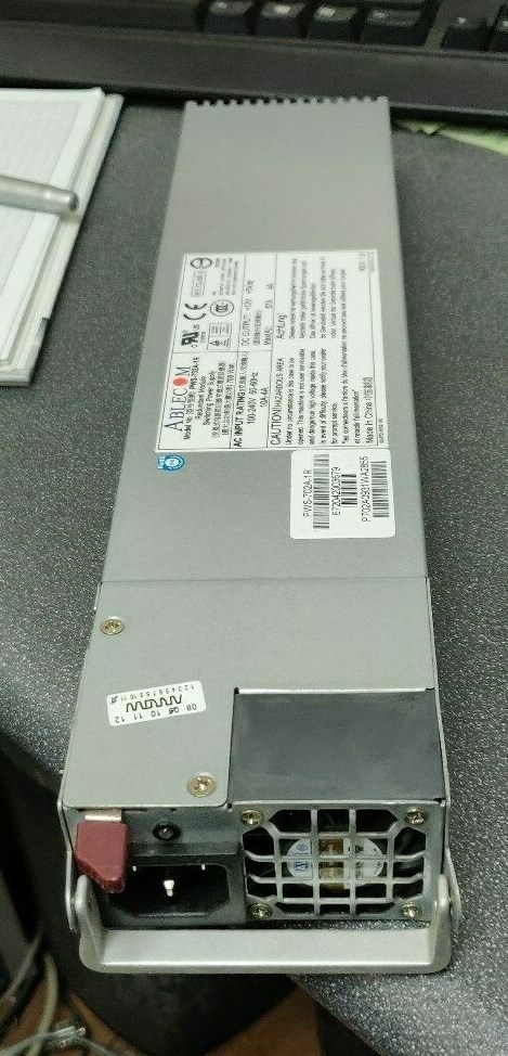 Ablecom PWS-702A-1R 700W Redundant 1U Hot Swap Power Supply 