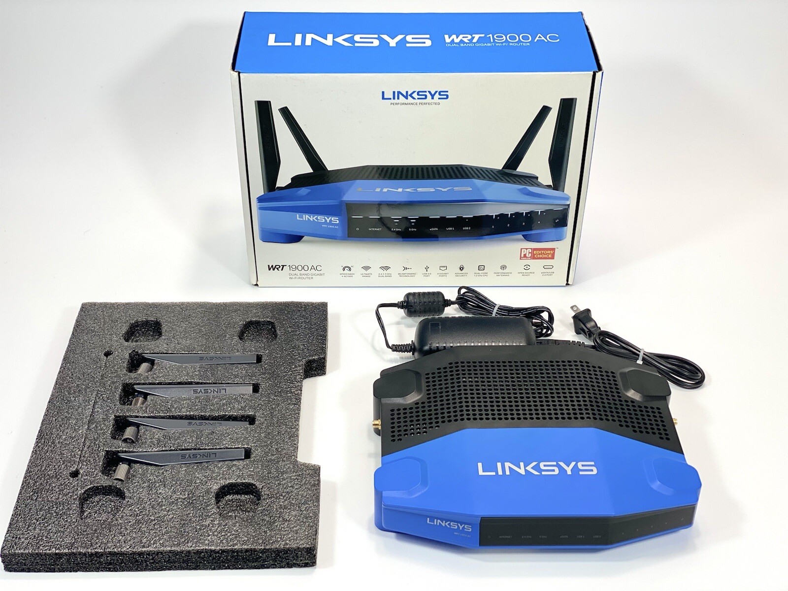 MINT - Linksys WRT 1900 ACS Dual Band Ultra-Fast Wireless WiFi Router W/ Box
