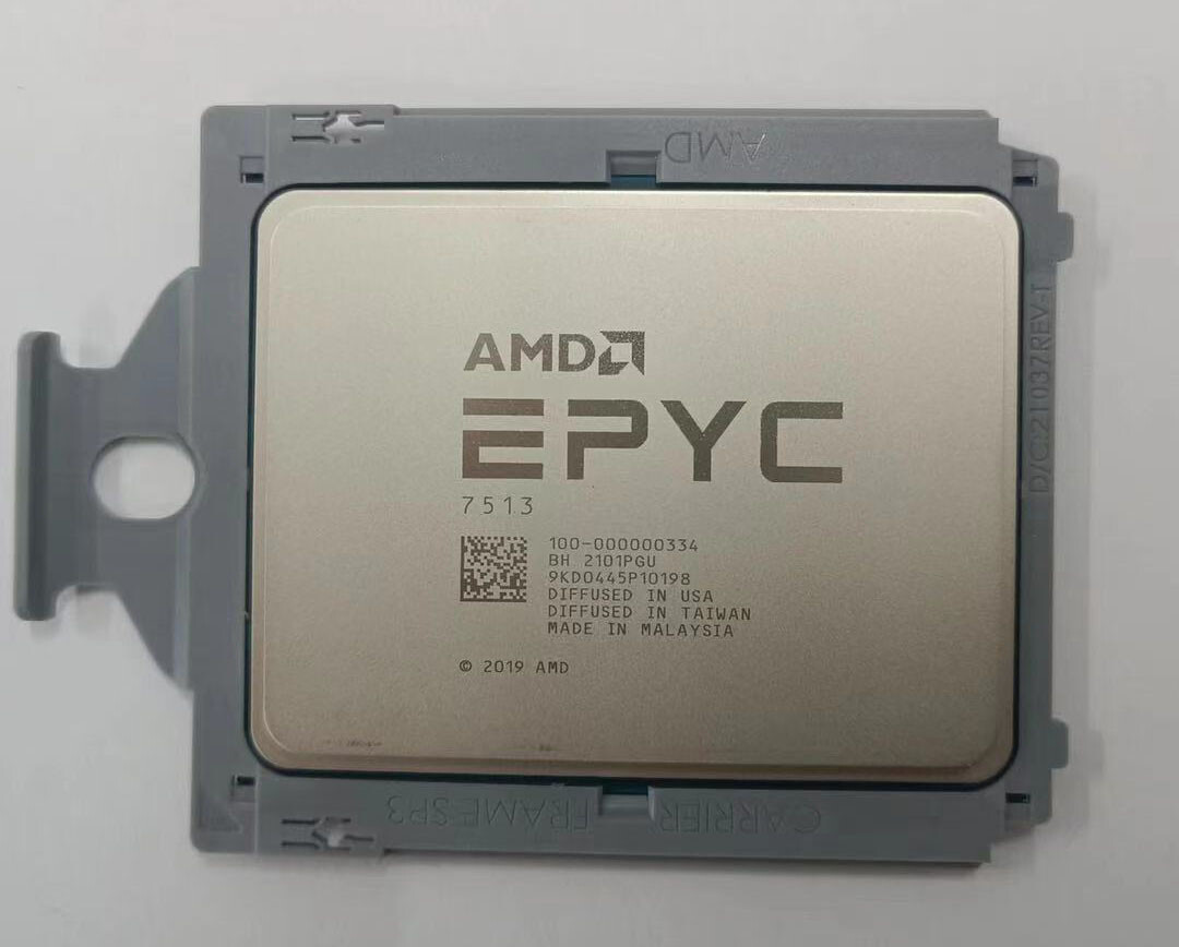 AMD EPYC 7513 cpu processor 32 cores 64 threads 2.6GHz up to 3.65GHZ 200W