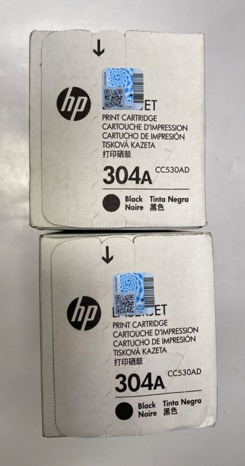 Genuine HP Laserjet Print Cartridge 304A Black CC530AD *NEW SEALED QTY 4