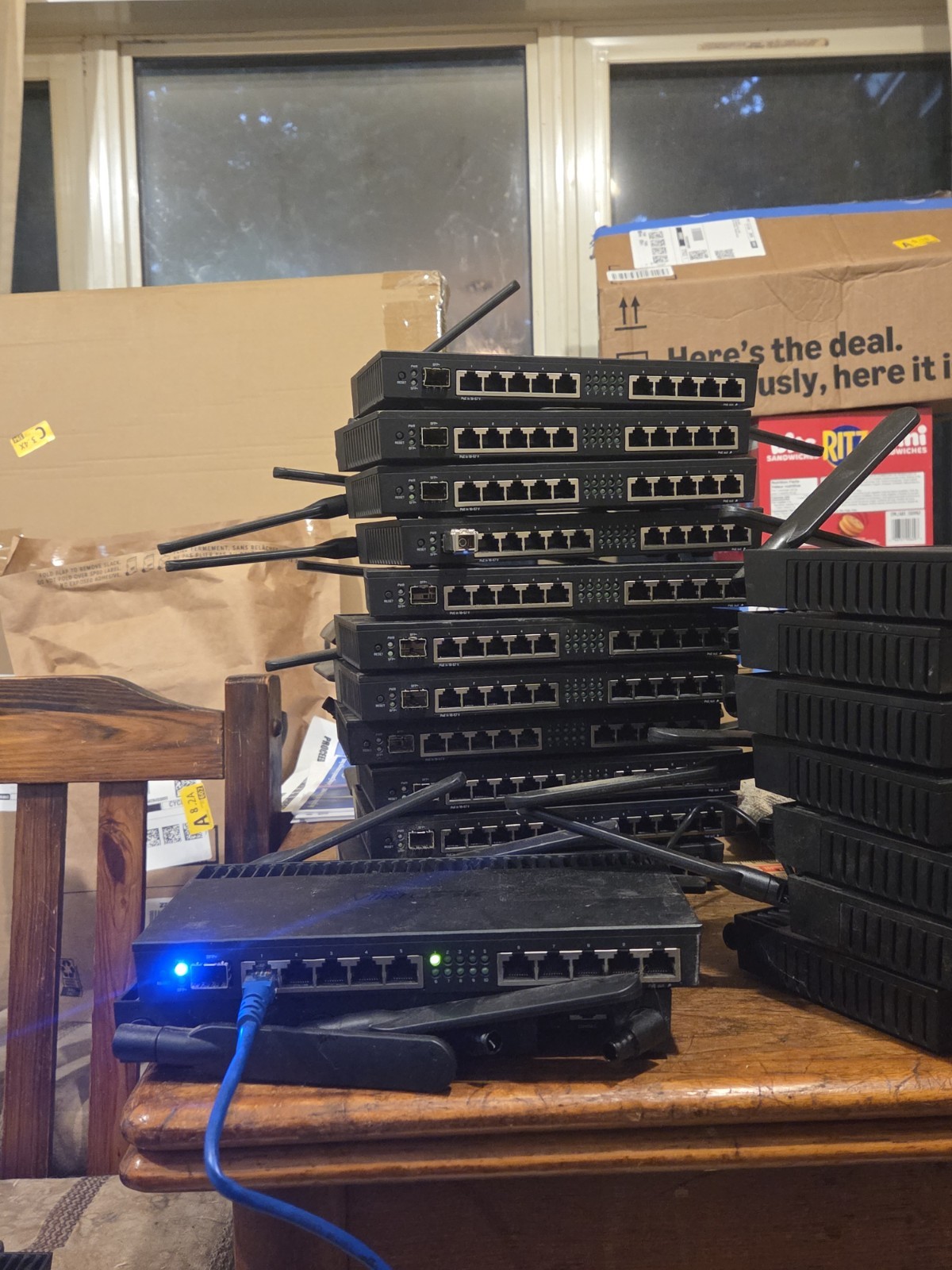 Lot of 5 MikroTik RB4011iGS+5HacQ2HnD-IN WiFi Router 10-Port Gigabit SFP+