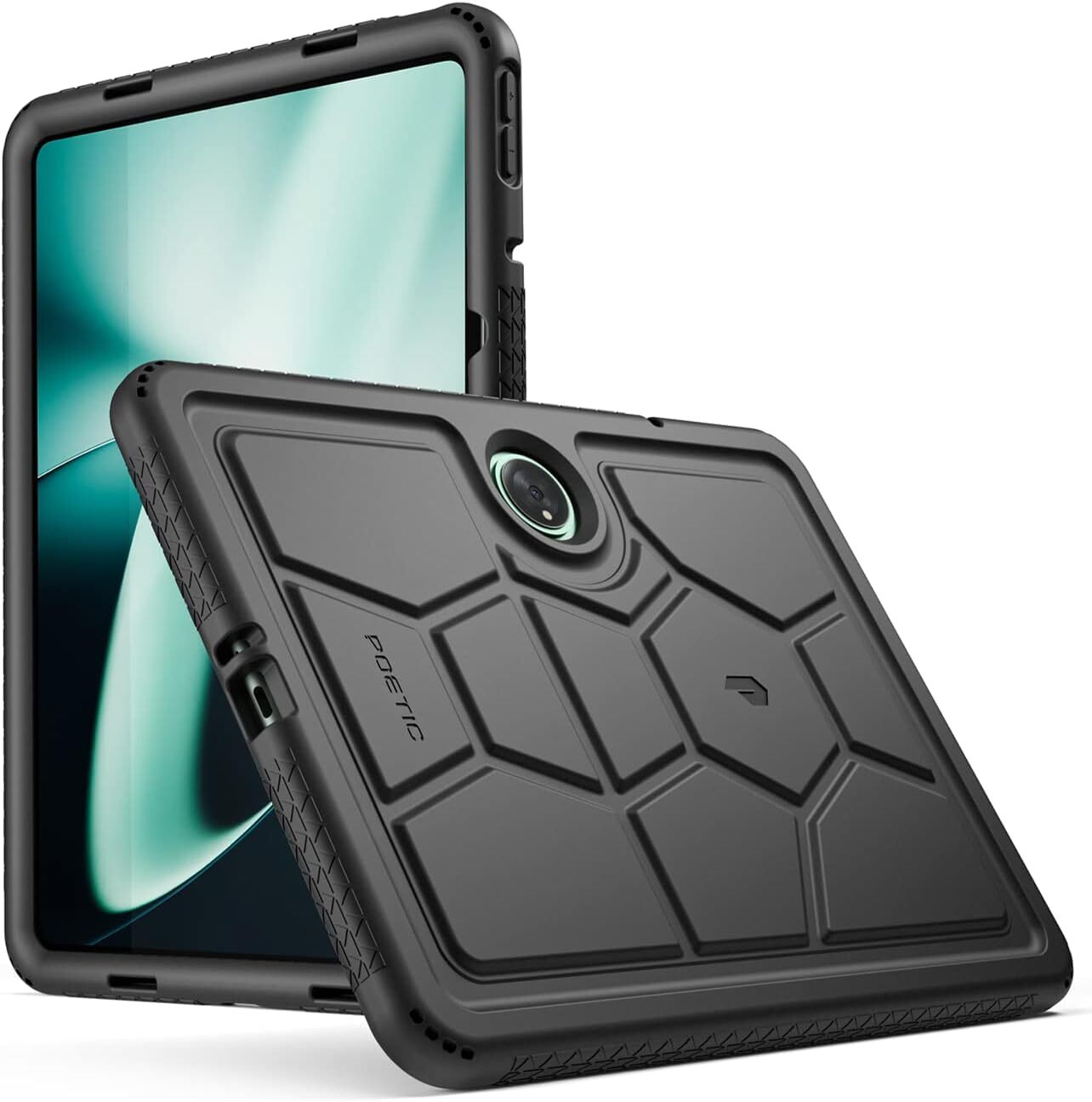 Poetic For OnePlus Pad 1 / 2 Case 2023 / 2024 Kids Friendly Silicone Black