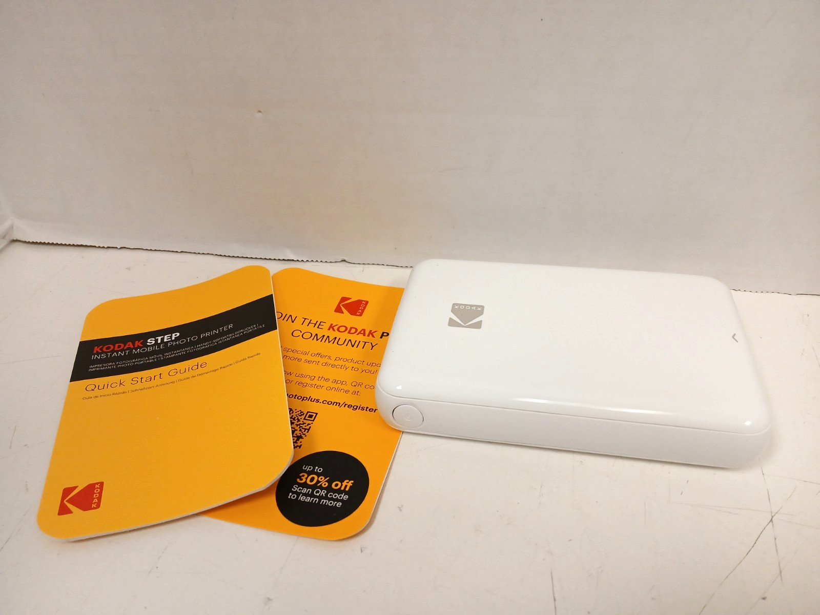 Kodak Step Instant Mobile Photo Printer   **UNTESTED**  - NO BOX