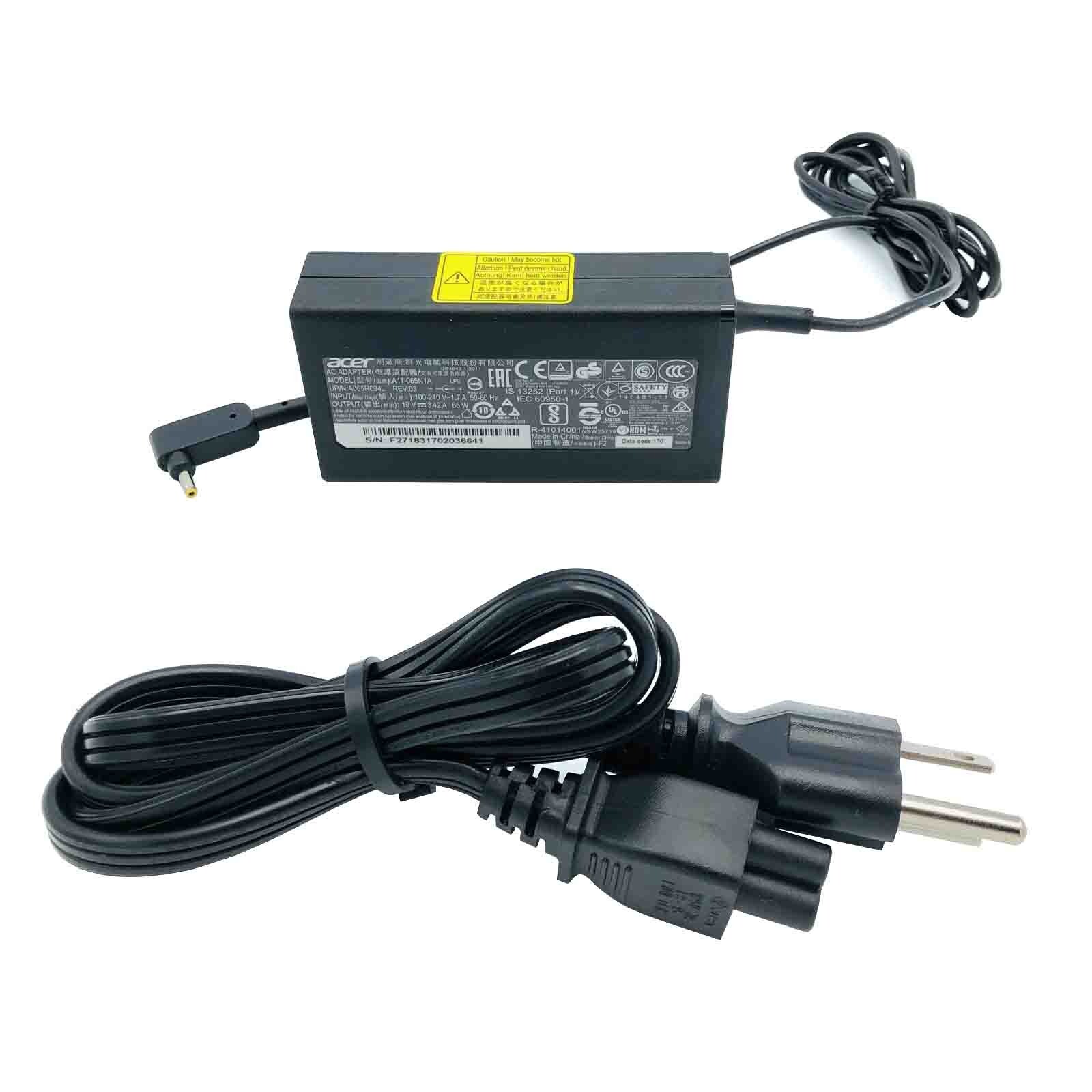 Genuine Acer Aspire A314-22G A315-23G AC Adapter Power Supply & Cord 65W