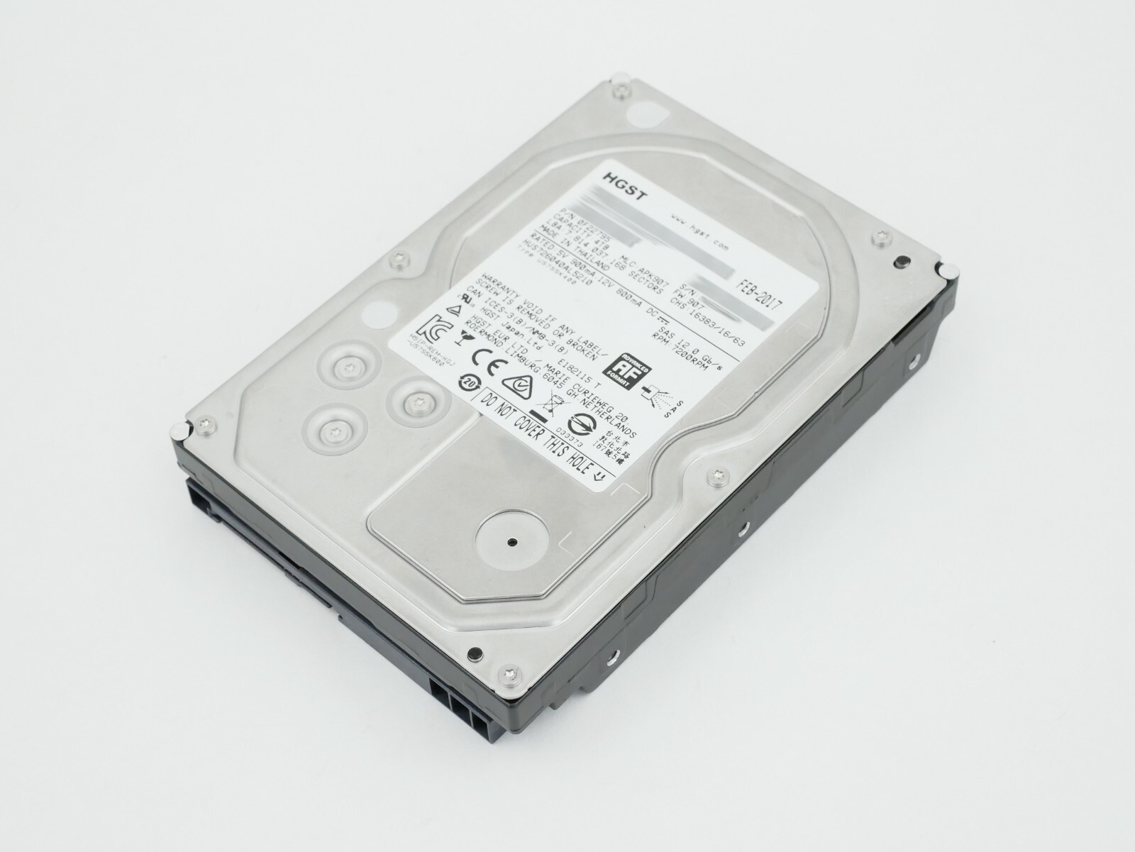 HGST Ultrastar 4TB HDD 7200 RPM SAS 12GB/s 3.5" FW 907 HUS726040AL5210 0F22795
