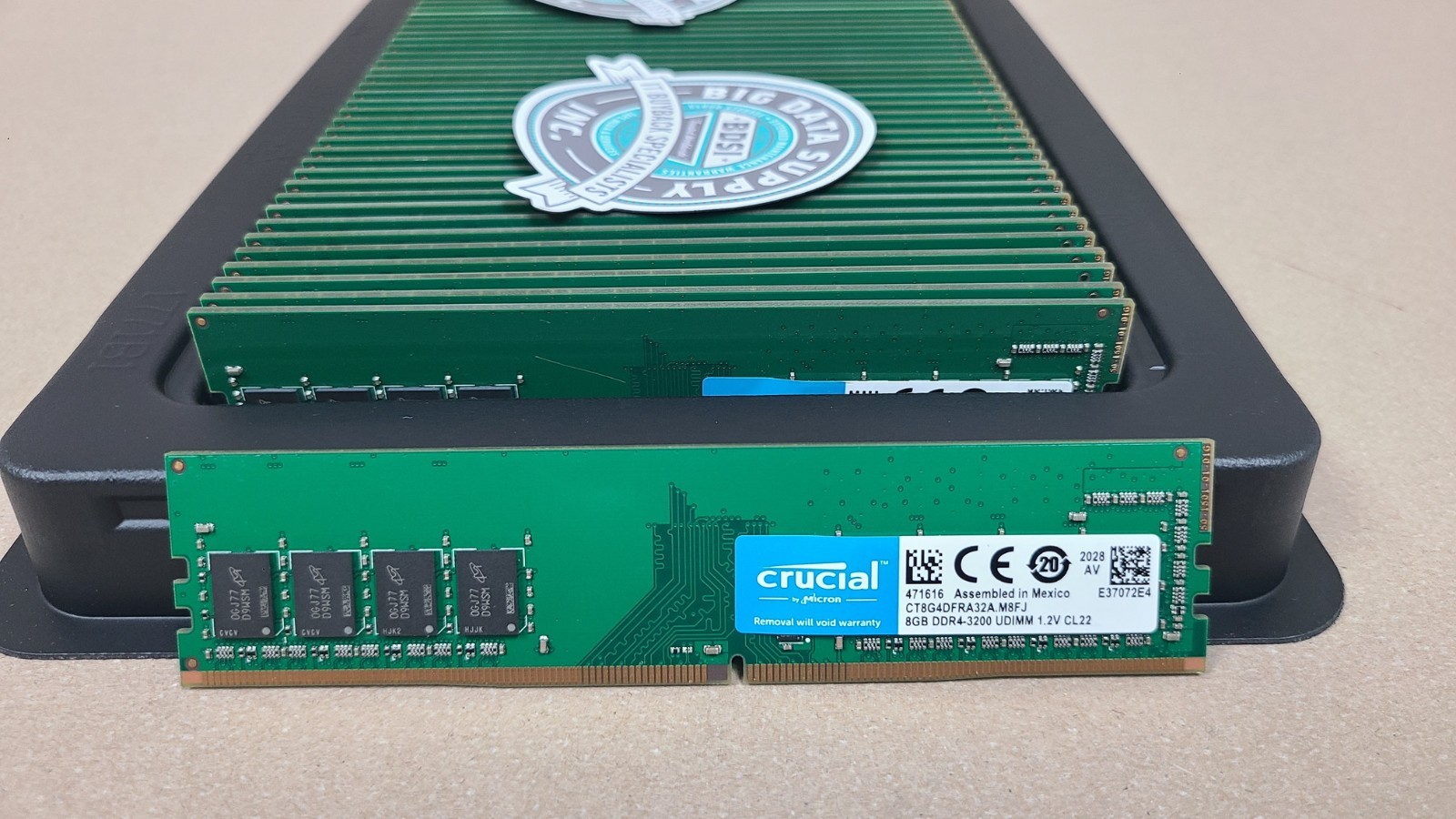 Crucial 8GB 1Rx8 DDR4-3200 UDIMM 1.2V Non ECC Memory RAM PN: CT8G4DFRA32A.M8FJ