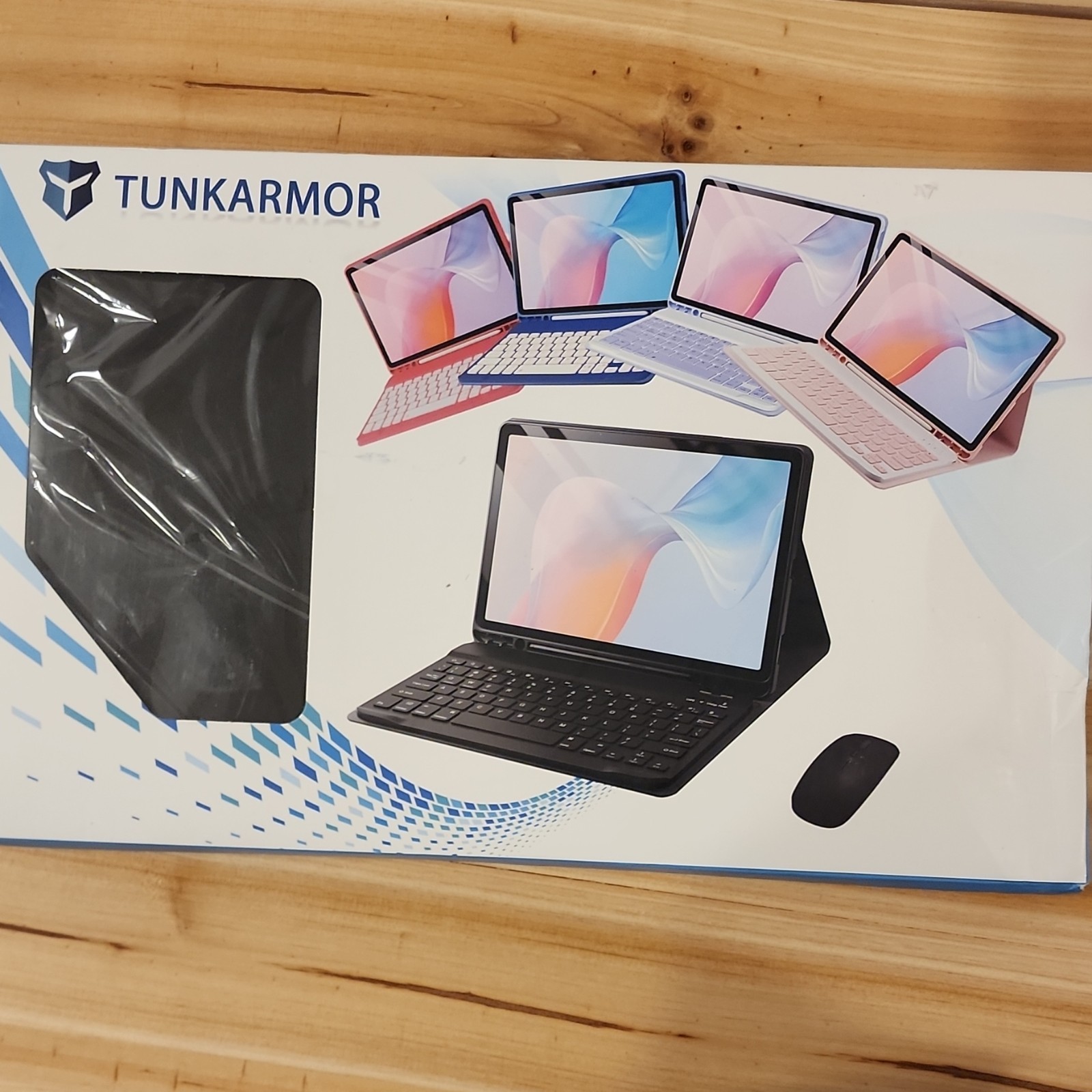TUNKARMOR Keyboard Folio Case for Apple iPad 10th Gen, Black