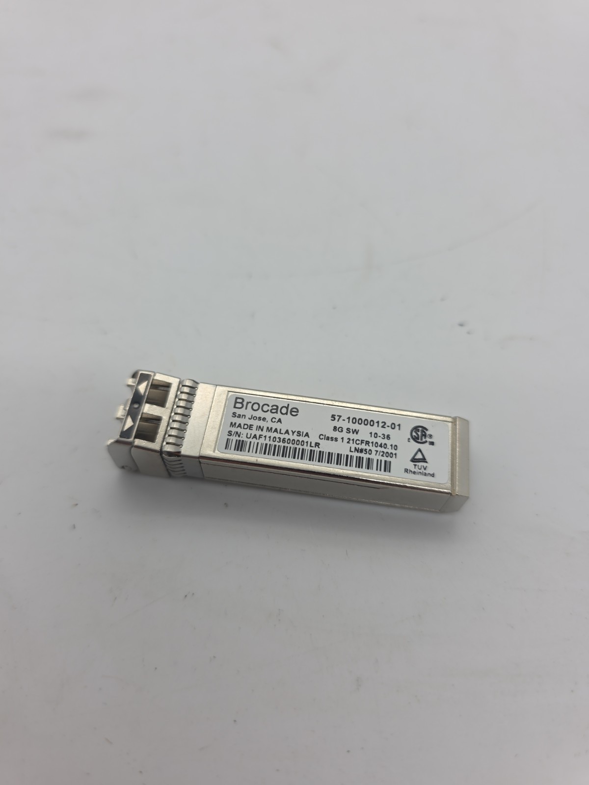 Brocade 57-1000012-01 8GB Fibre Channel SWL SFP+ 850nm LC Original Tested