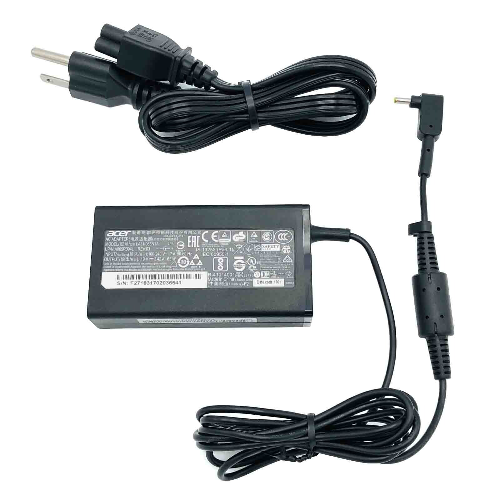 Genuine Acer Aspire A515-47 A515-57 A517-53 AC Adapter Charger & Cord 65W