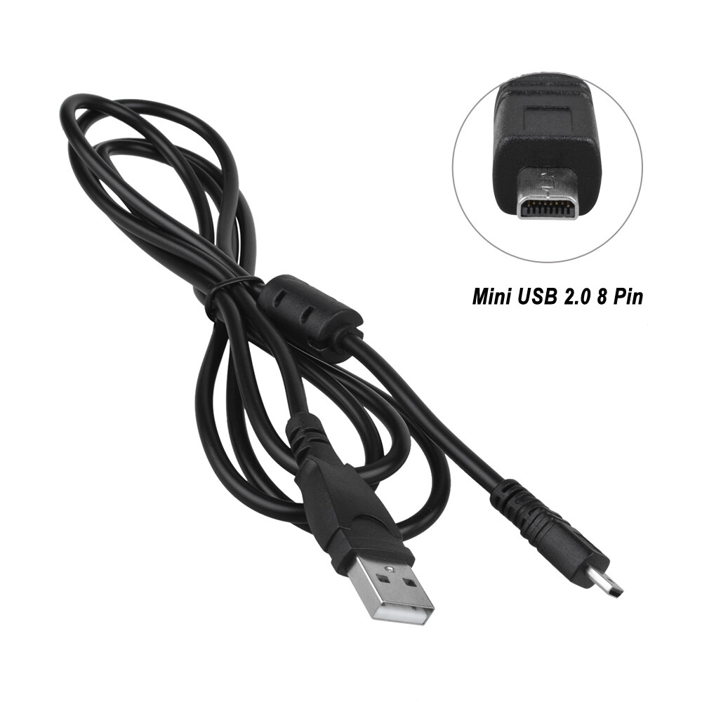 3.3ft USB Battery Charger Data SYNC Cable for Sony Cybershot DSC-W800 B/S Camera