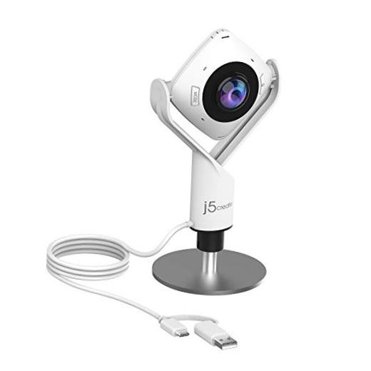 360 Degree All Around Meeting Webcam - 1080P HD Video Conference Camera with