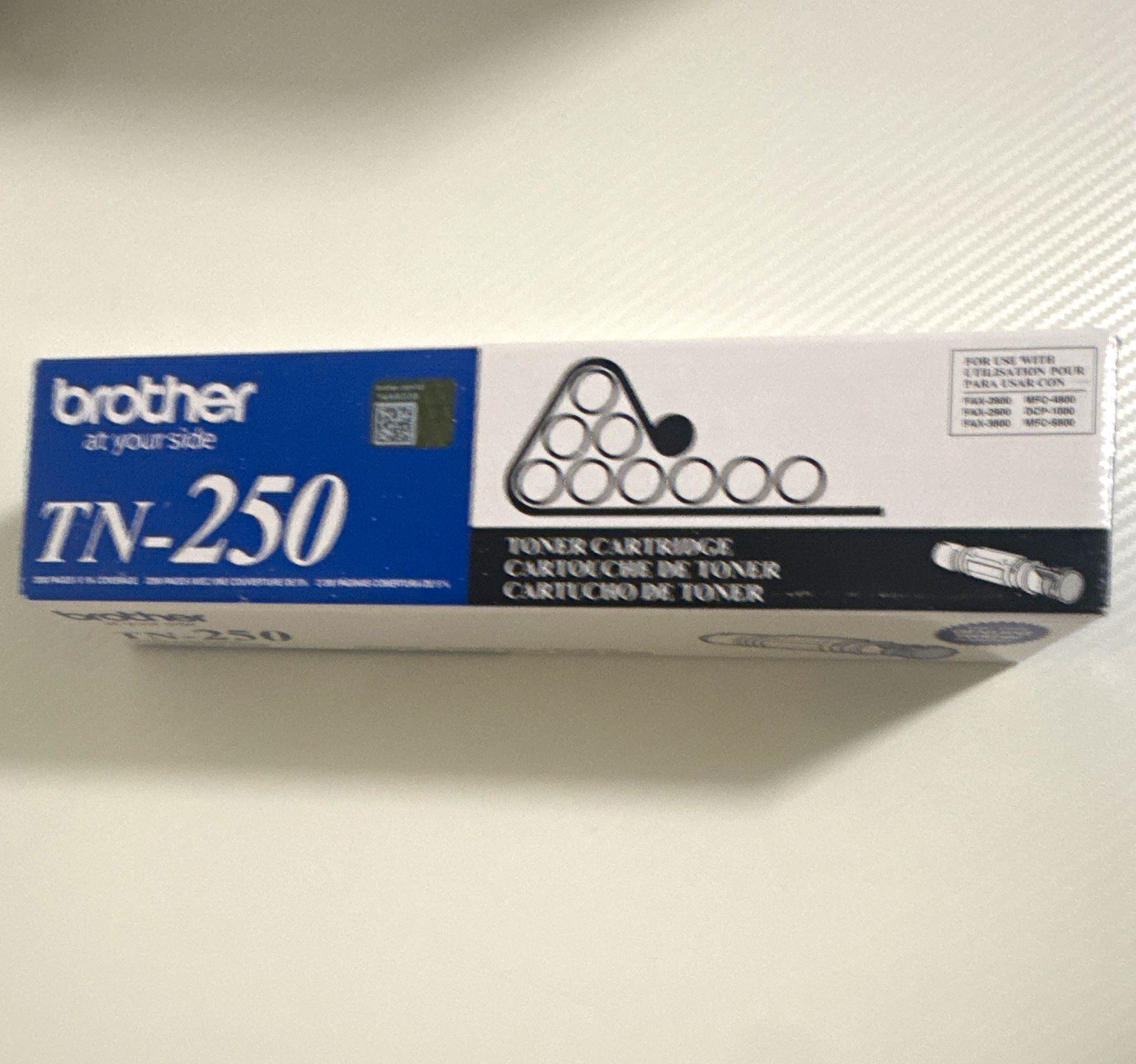 Brother TN-250 Black Genuine Original Laser Toner for FAX-2800 2900 3800