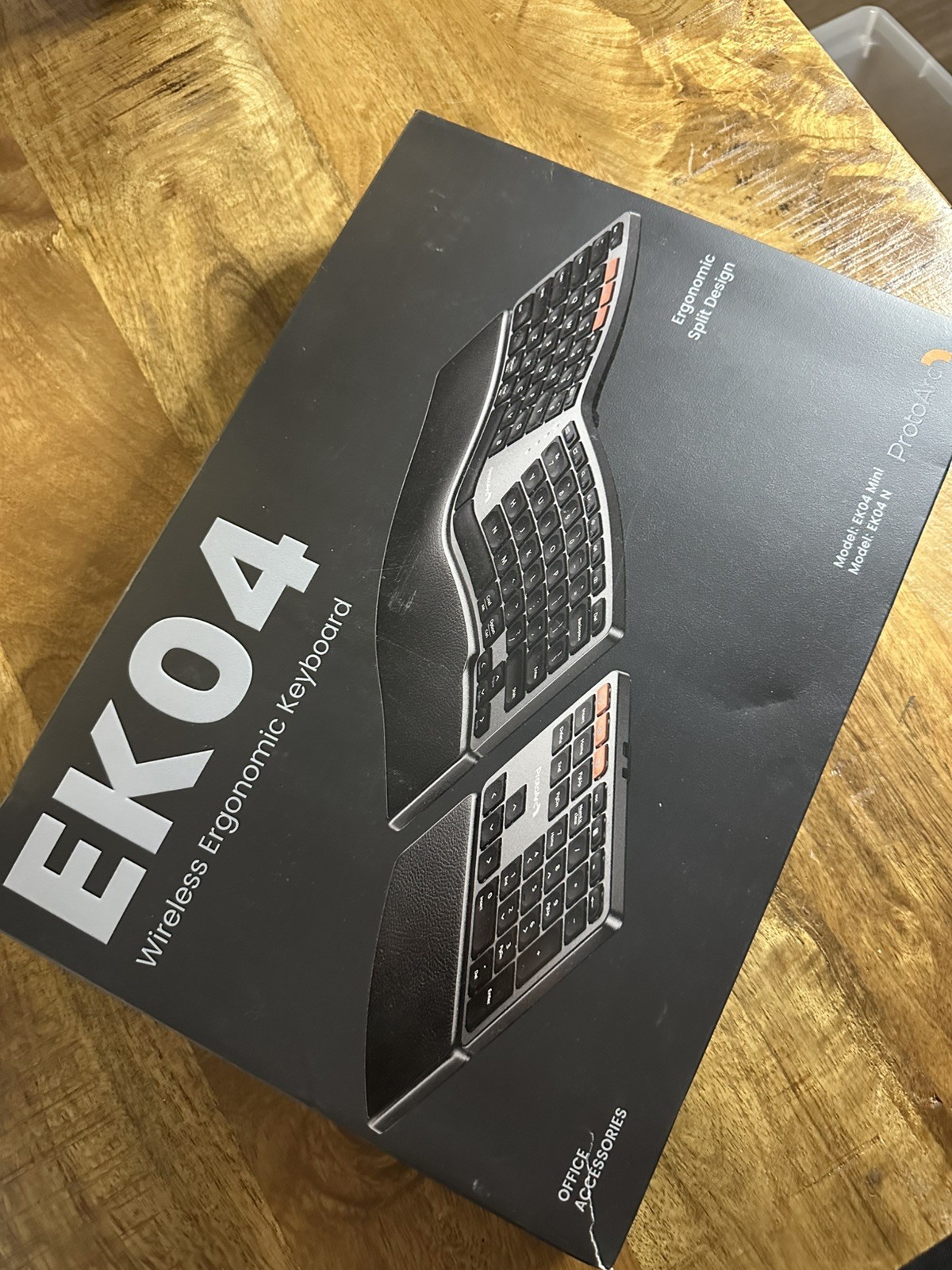 ProtoArc Bluetooth Ergonomic Keyboard, EK04 Mini Compact Ergo Split Keyboard