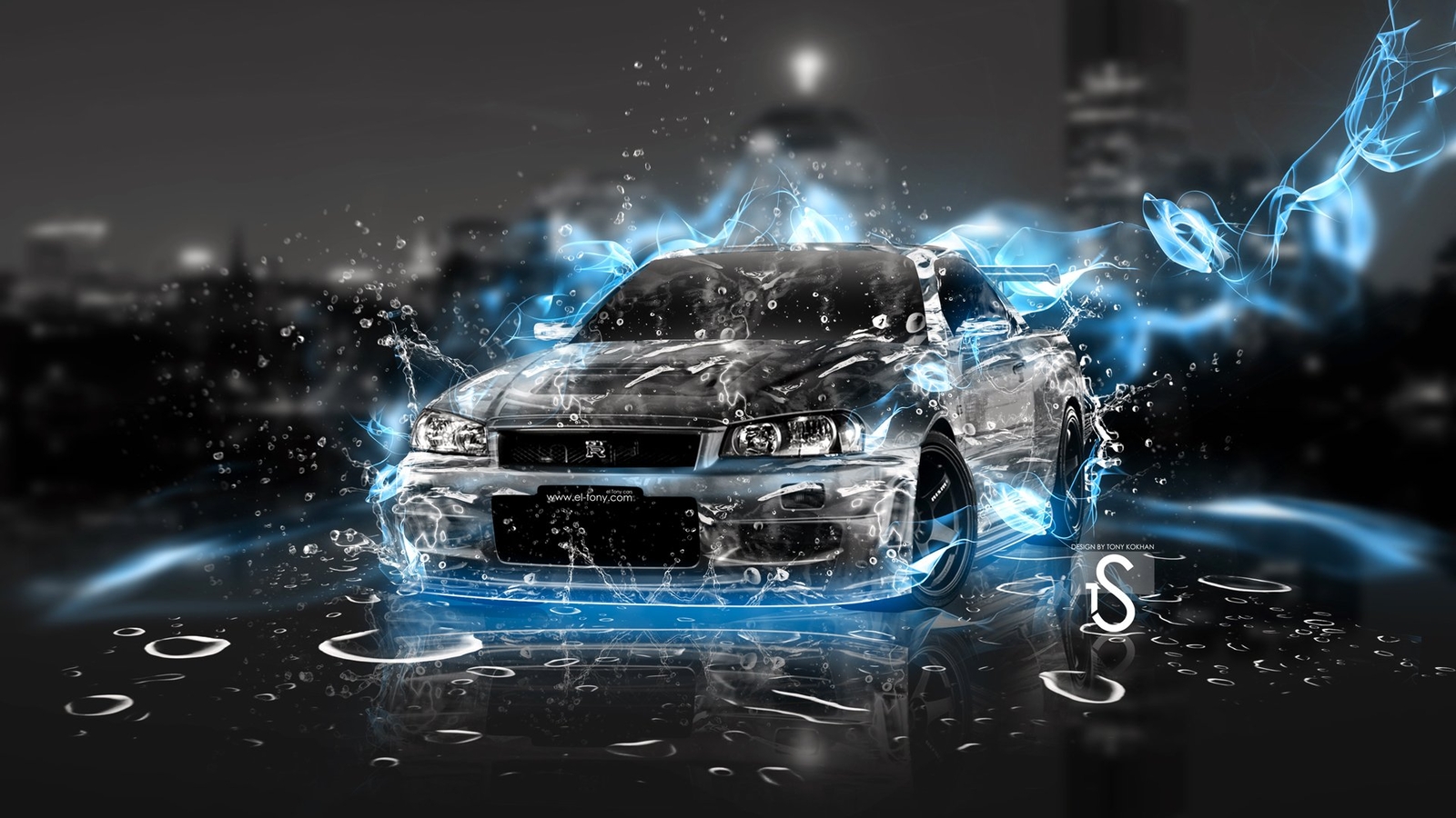 Cars nissan skyline gt r sky Desk Mat Stitched