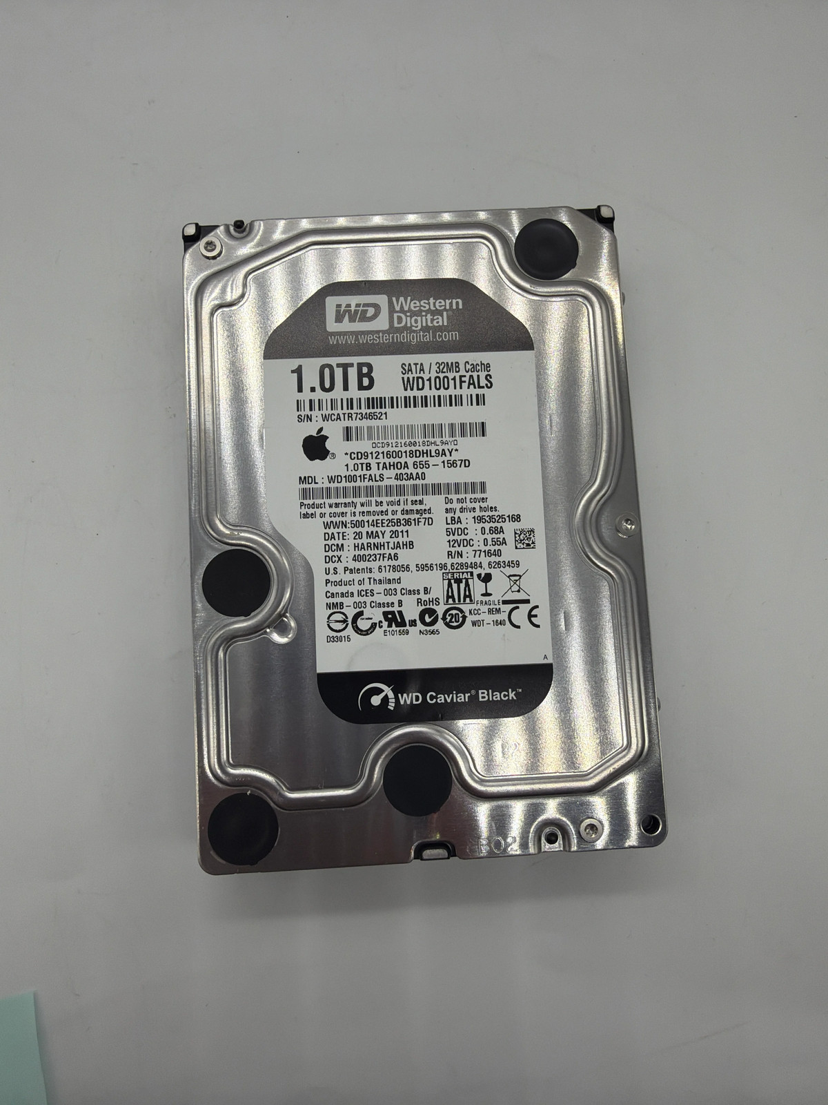 Lot of 4 WD Caviar Black 1TB Hard Drives – WD1001FALS – Tested & Working