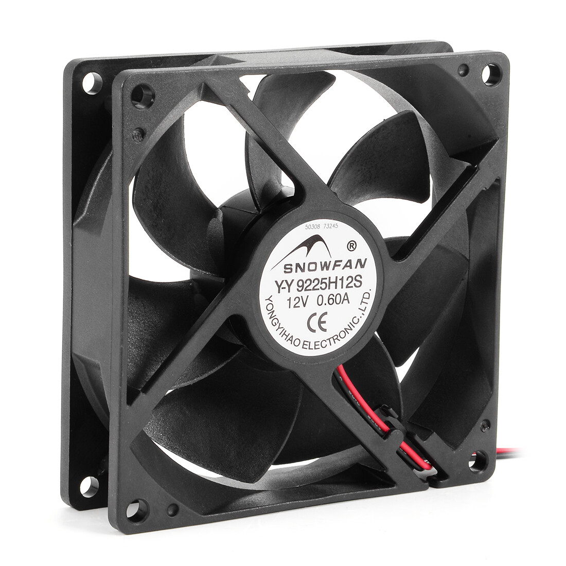 92mm x 92mm x 25mm 12V DC Cooling Fan Long Life HY Bearing Computer Case Fan