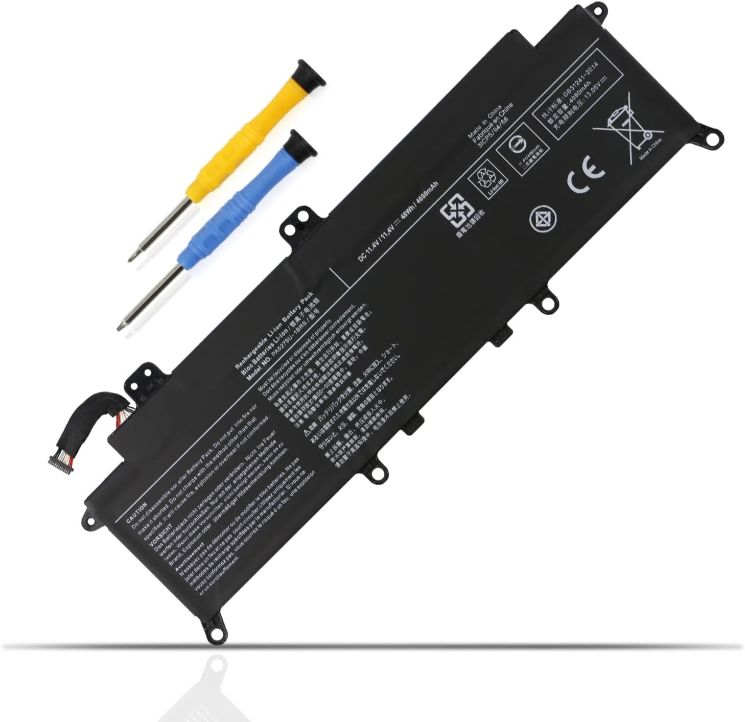 48Wh PA5278U 1BRS Laptop Battery for Toshiba Portege X30 D X30 E X30 F Tecra
