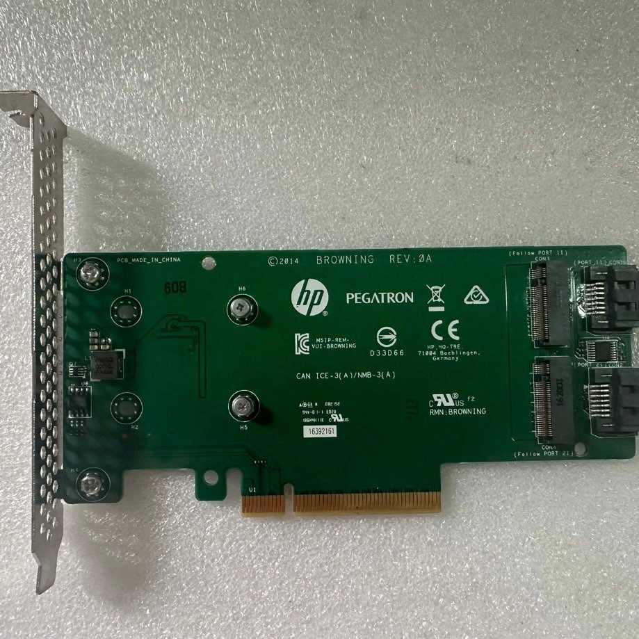 1PCS HPE 759505-001 SATA PCIe M.2 Dual Solid State Upgrade Card