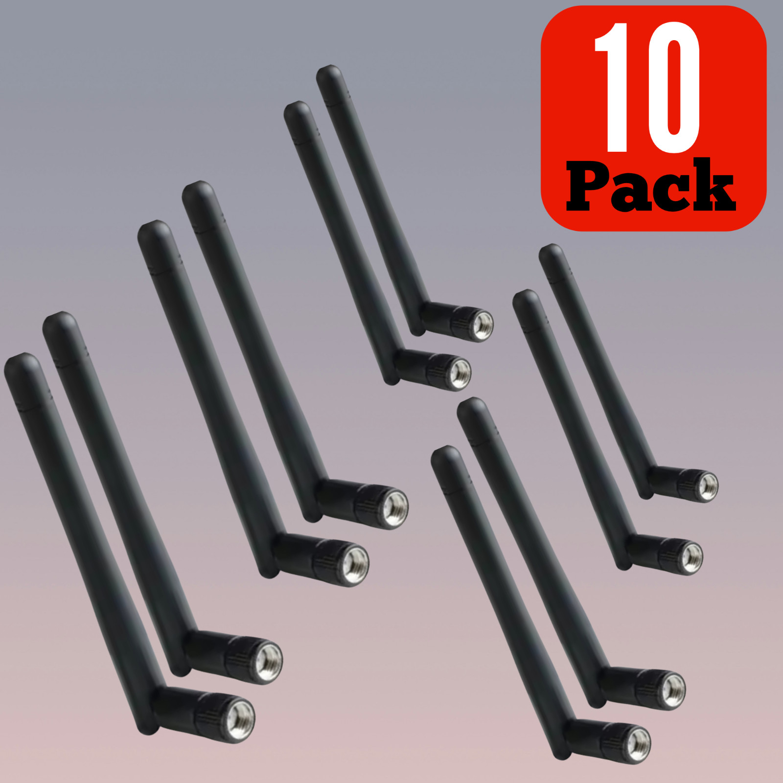 Lot x10-100 RP-SMA WiFi Antenna 2.4/5Ghz Wireless Router Card Female Pin 3Dbi