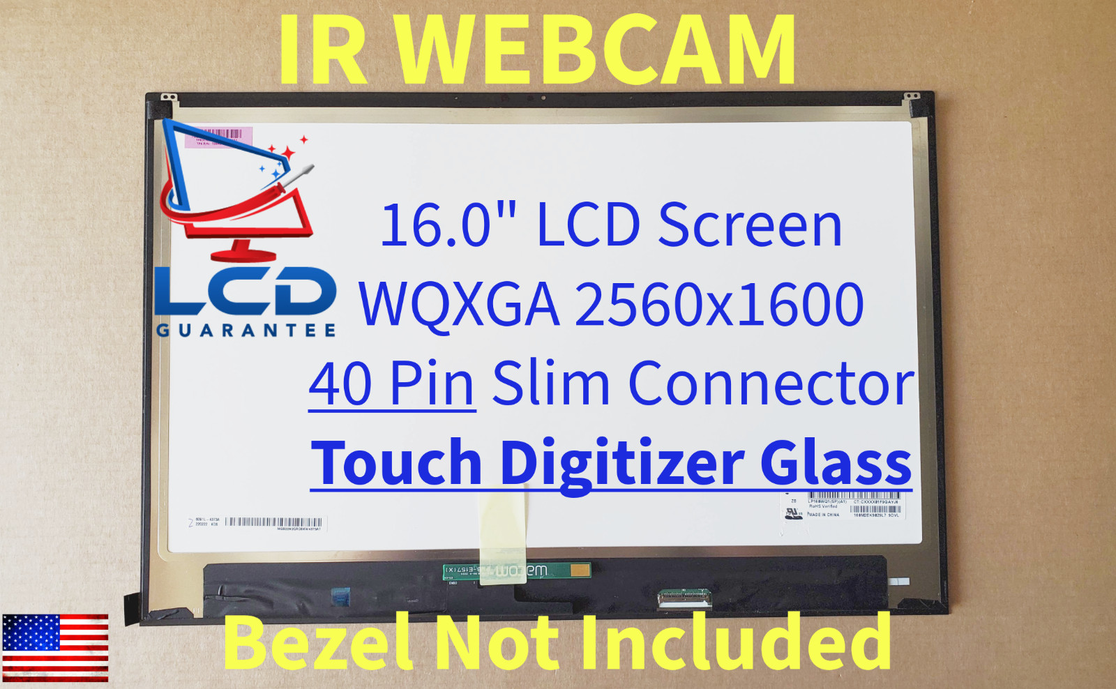 LG Gram 16T90Q-K.AAC7U1 16" Touch Digitizer Glass Replacement LCD Laptop Screen