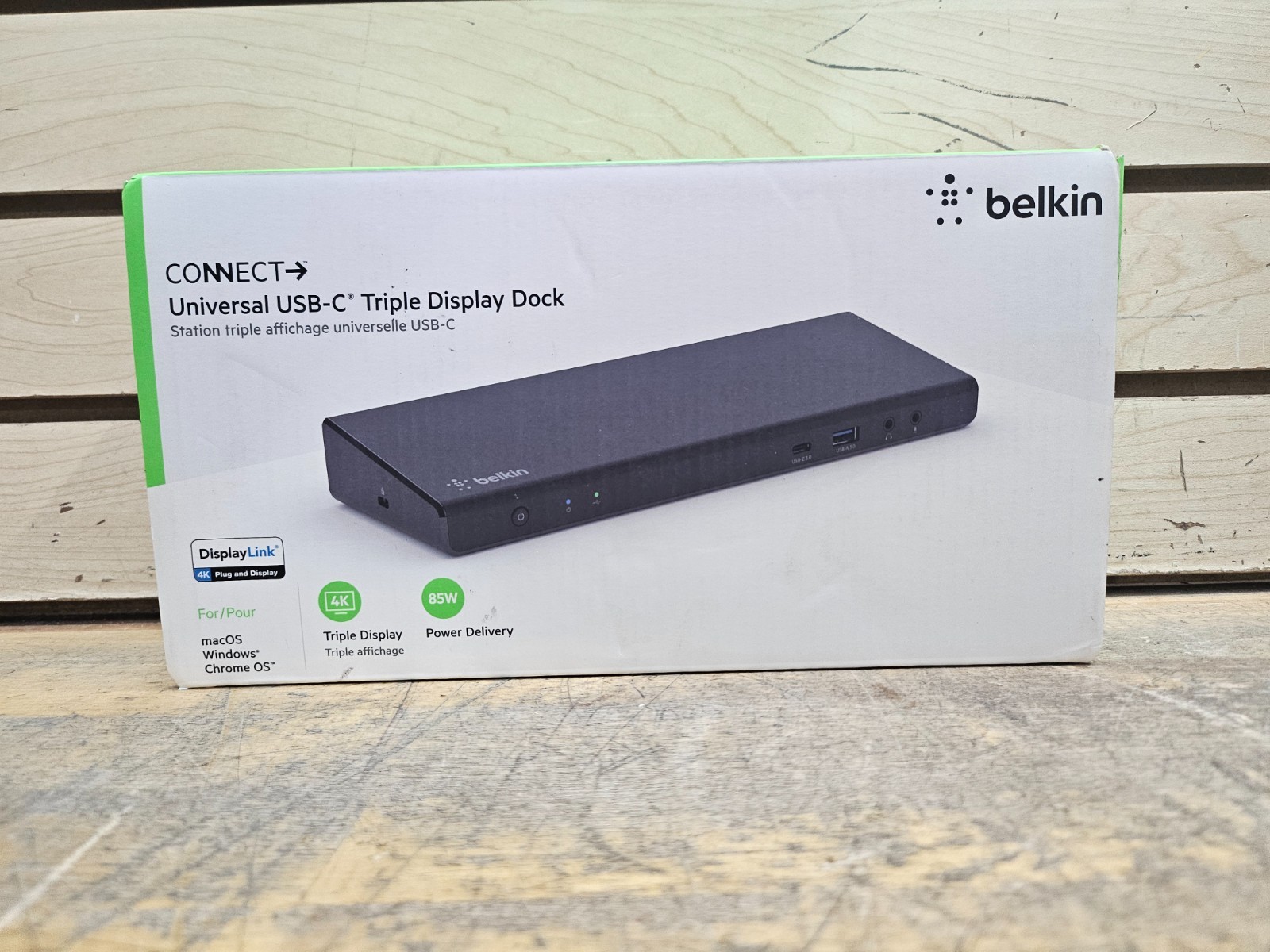 Brand NEW BELKIN INC007 CONNECT Universal USB-C Triple 4K Display Dock SEALED