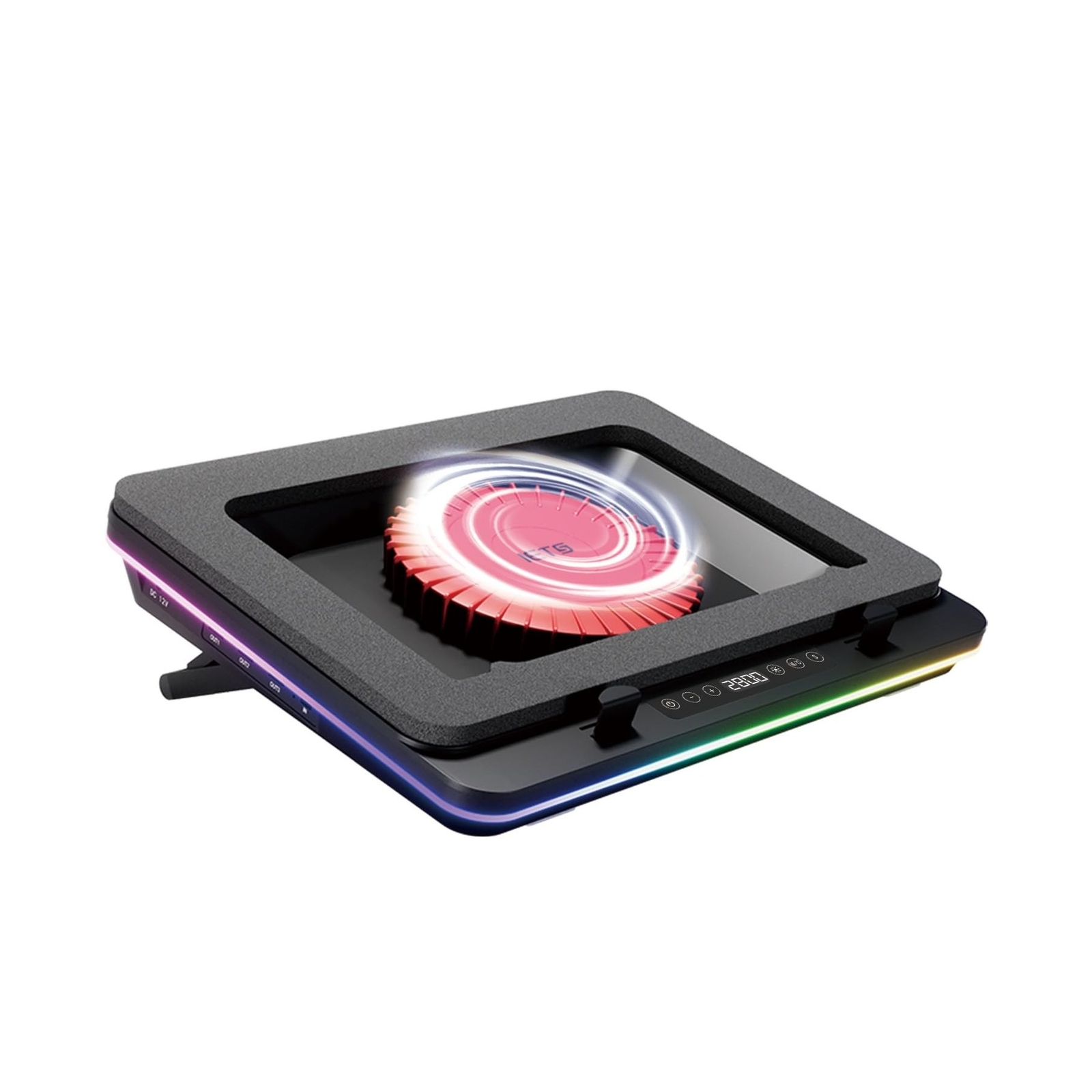 IETS GT600 RGB Laptop Cooling Pad Equipped with Gigantic Turbo-Fan（5.5inc