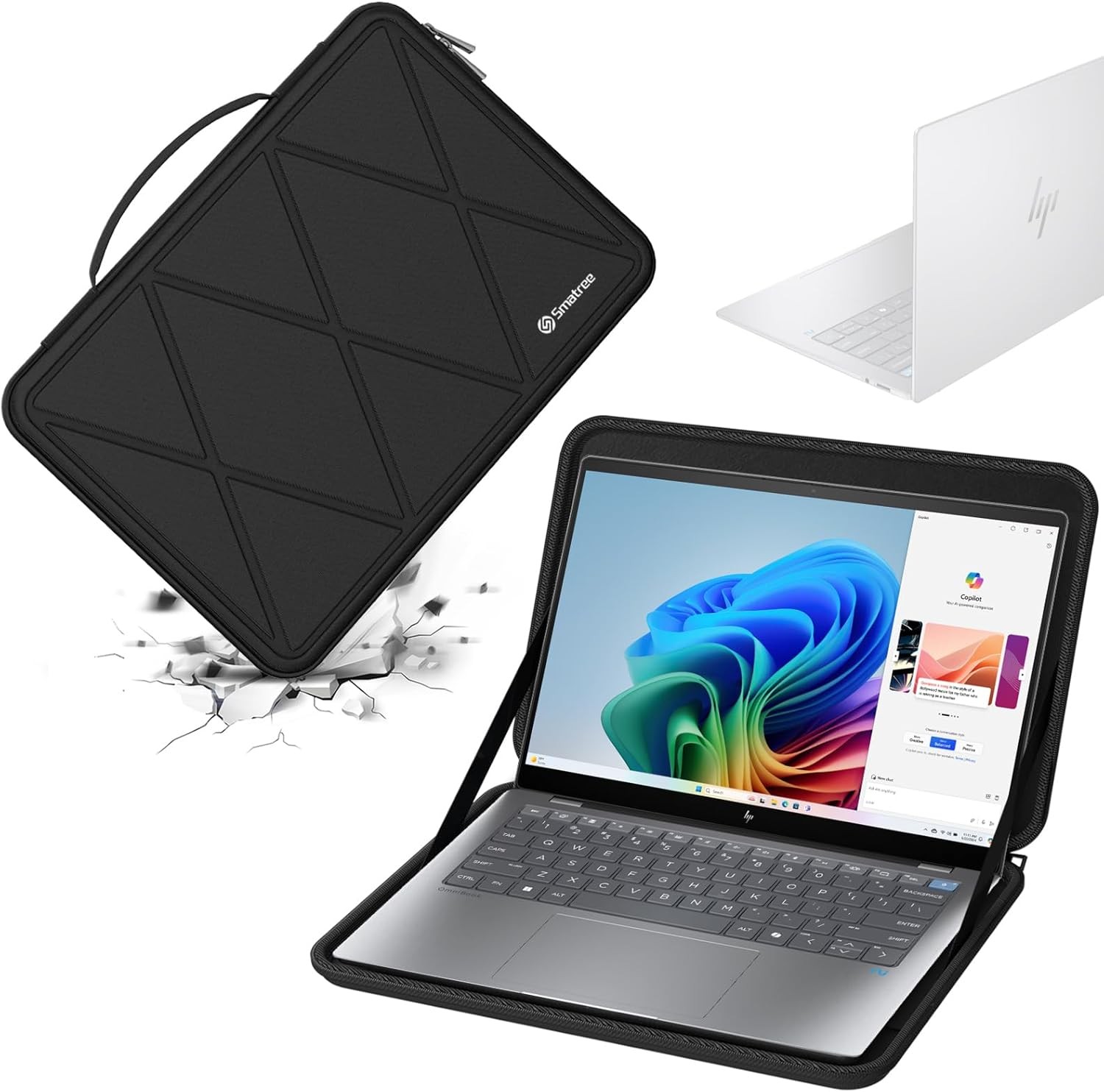 Hard EVA Protective Sleeve for 14 inch HP OmniBook X Flip 2-in-1 Laptop Case