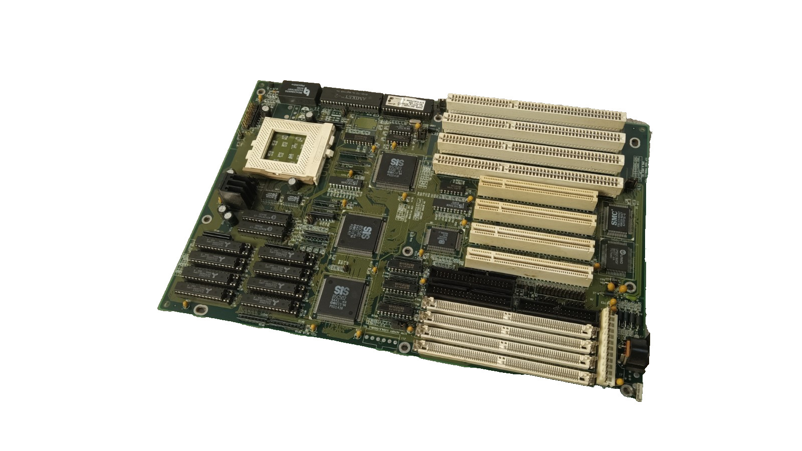 Vintage ECS SI54P-AIO Socket 5 Motherboard tested good