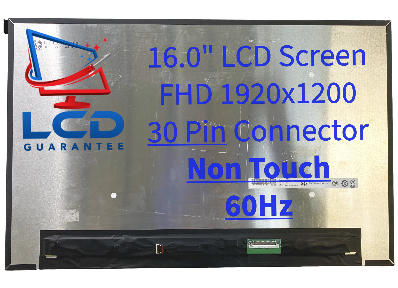 HP PN N16108-001 16" WUXGA 60Hz On-Cell Touch Laptop LCD Screen
