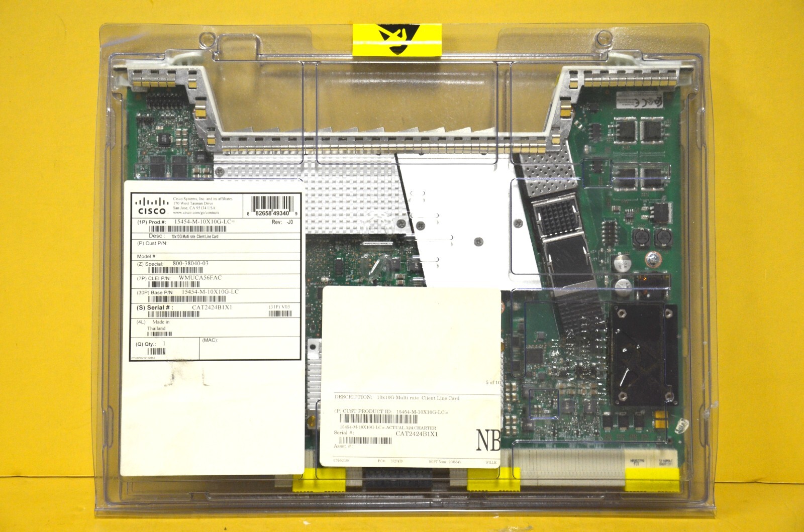 New Cisco 15454-M-10X10G-LC 10x10G Multi Rate Client Line Card