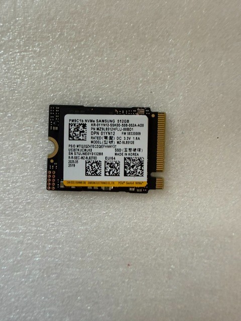 Samsung PM9C1b 512GB M.2 2230 PCIe Gen4x4 NVMe SSD MZ-9L8512HFLU GEN4X4 100%