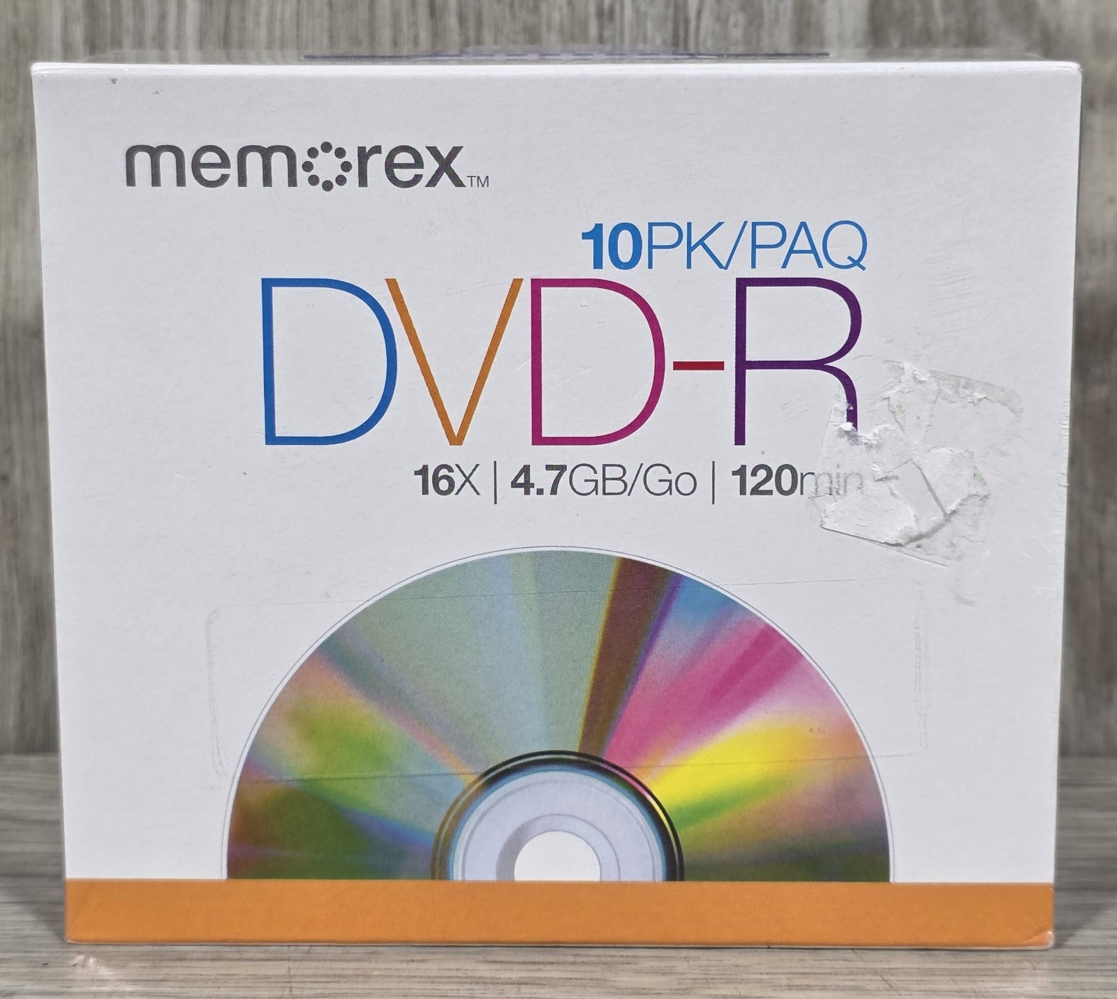  Memorex 10 Pack DVD-R 16x 4.7GB 120 Min - NEW/SEALED -