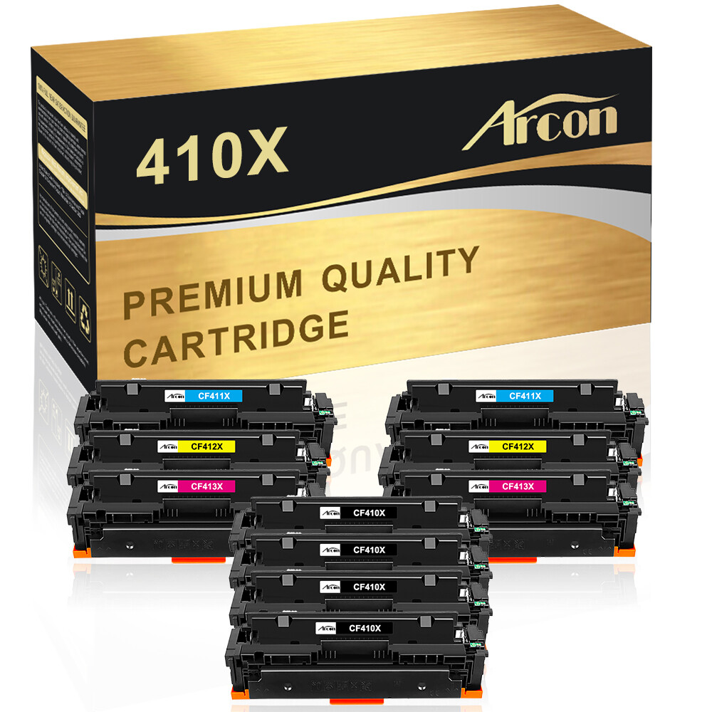 10PK CF410X 410X Toner Compatible with HP Color LaserJet Pro MFP M452dw M477fdw