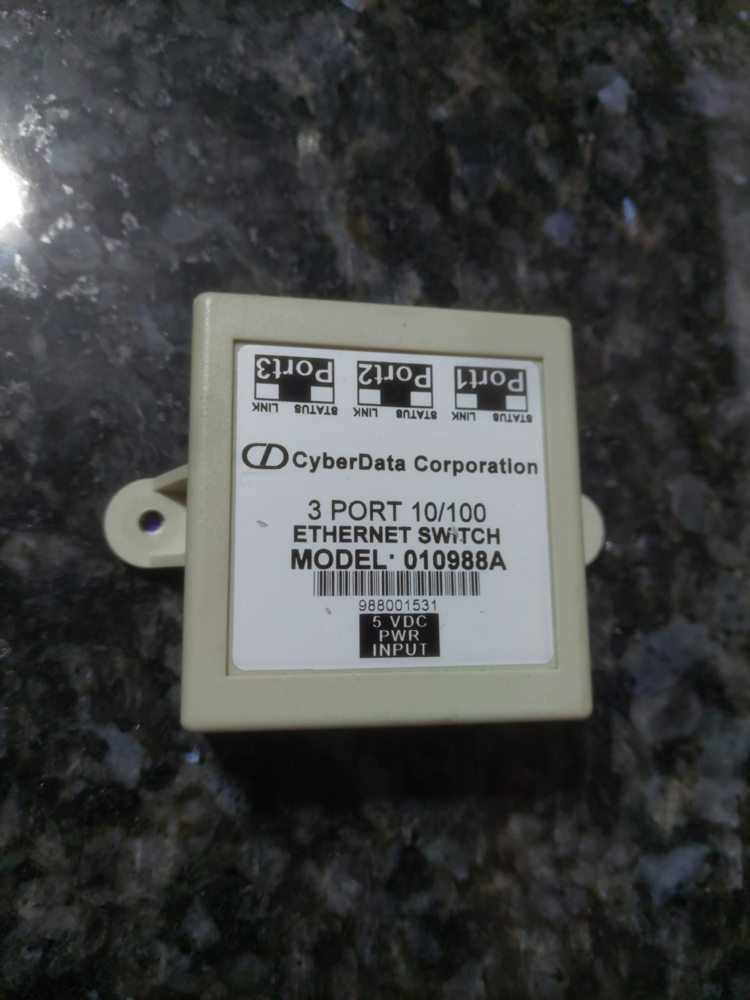 CyberData 3-Port Gigabit Ethernet Switch (cd-011236) (cd011236)