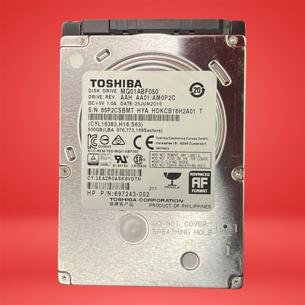 Toshiba MQ01ABF050 500GB 2.5" SATA Laptop HDD 5400RPM Tested
