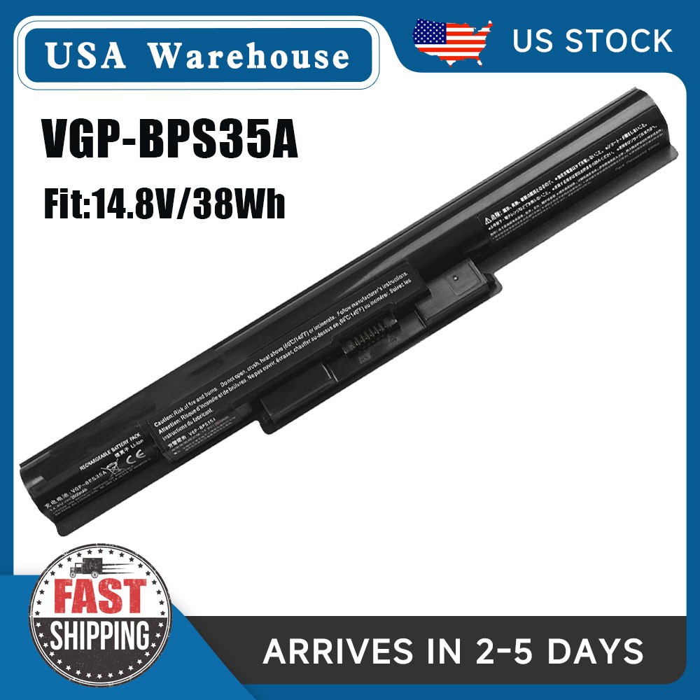 VGP-BPS35A Battery for Sony Vaio 14E 15E SVF14316SCW SVF1421V1CW SVF14215SC 38Wh