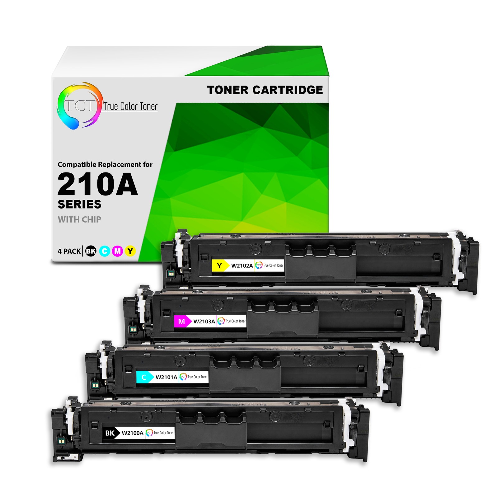 4Pk TCT Premium 210A BCYM for Compatible HP LaserJet 4201 Toner Cartridge