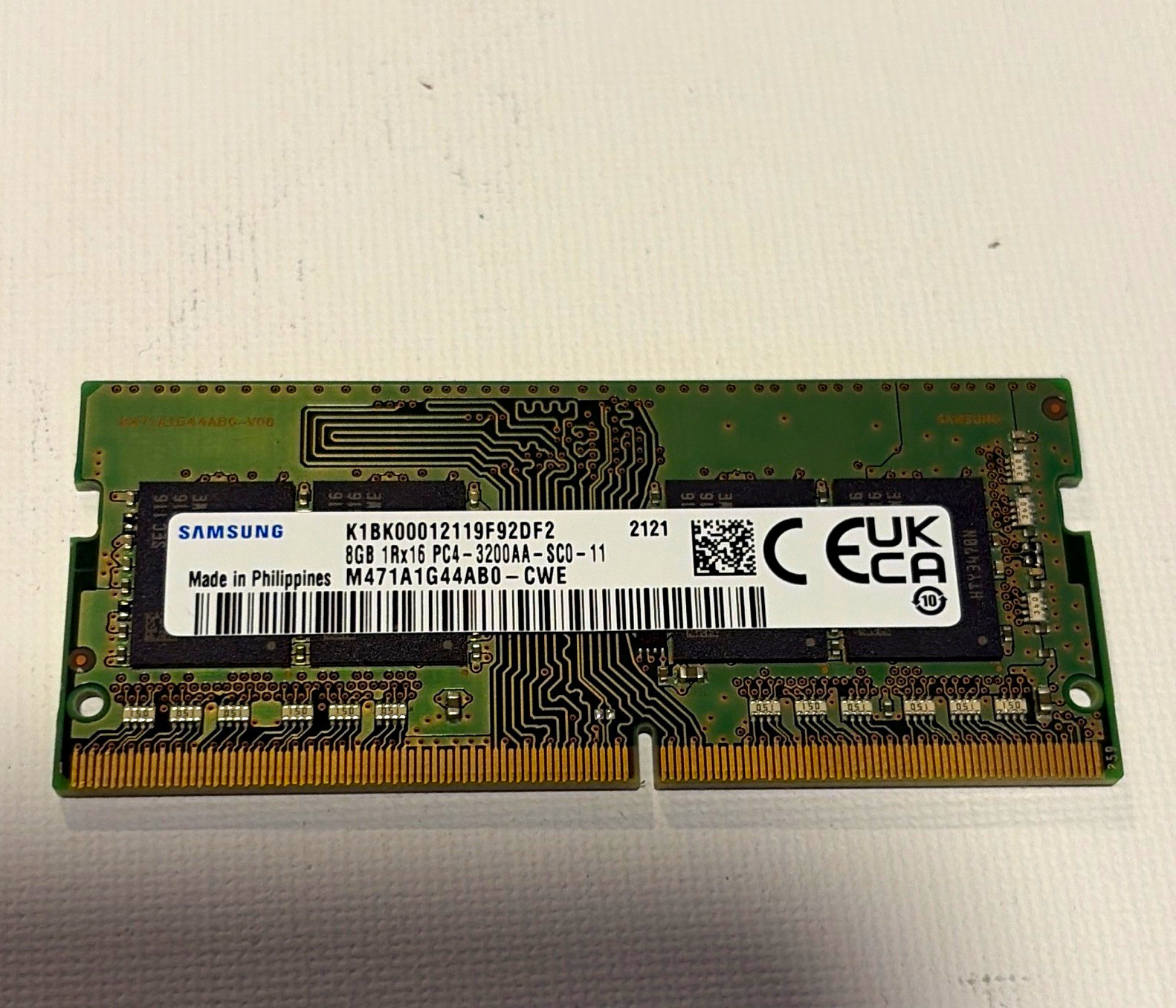 Samsung 8GB DDR4 PC4-3200AA SO-DIMM Laptop SDRAM M471A1G44AB0-CWE