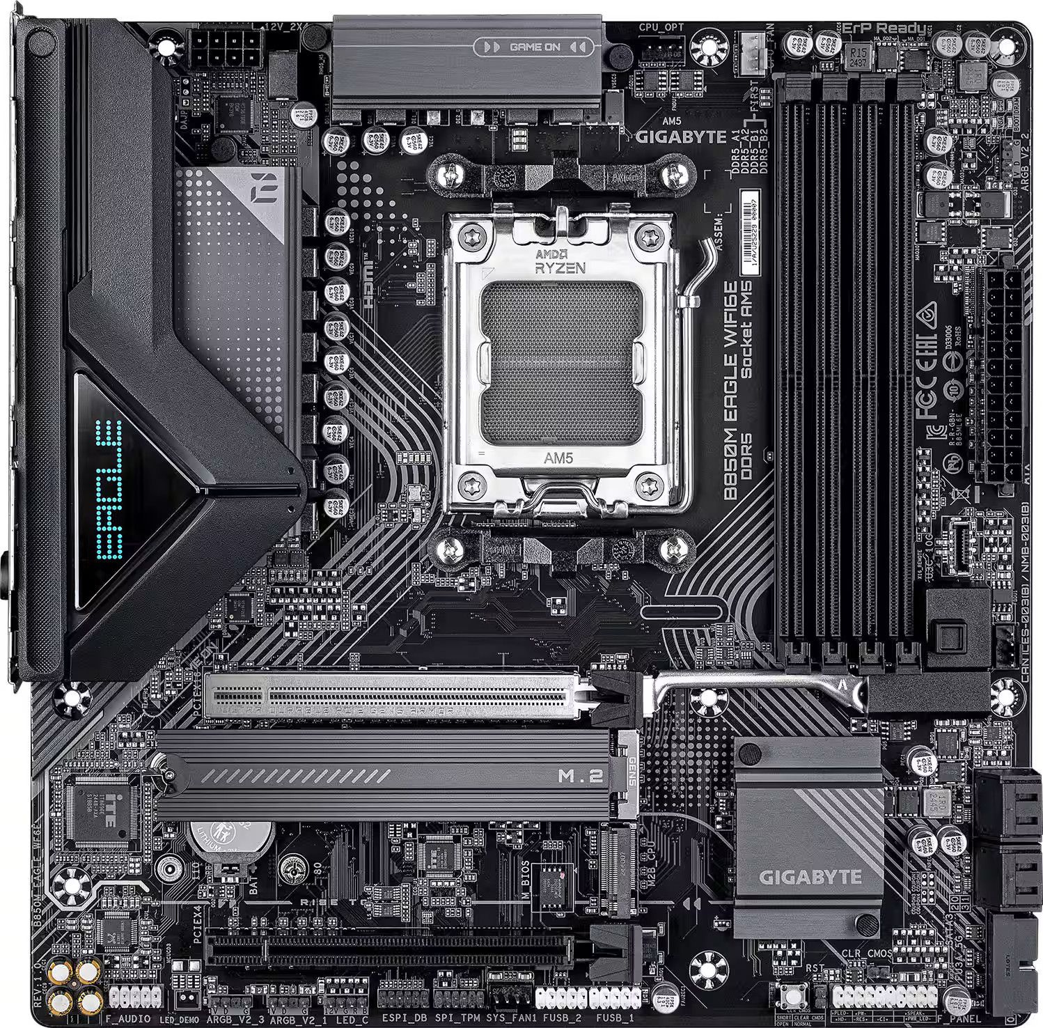 GIGABYTE - B850M EAGLE WIFI6E (Socket AM5) AMD B850 Micro-ATX DDR5 Wi-Fi 6E M...
