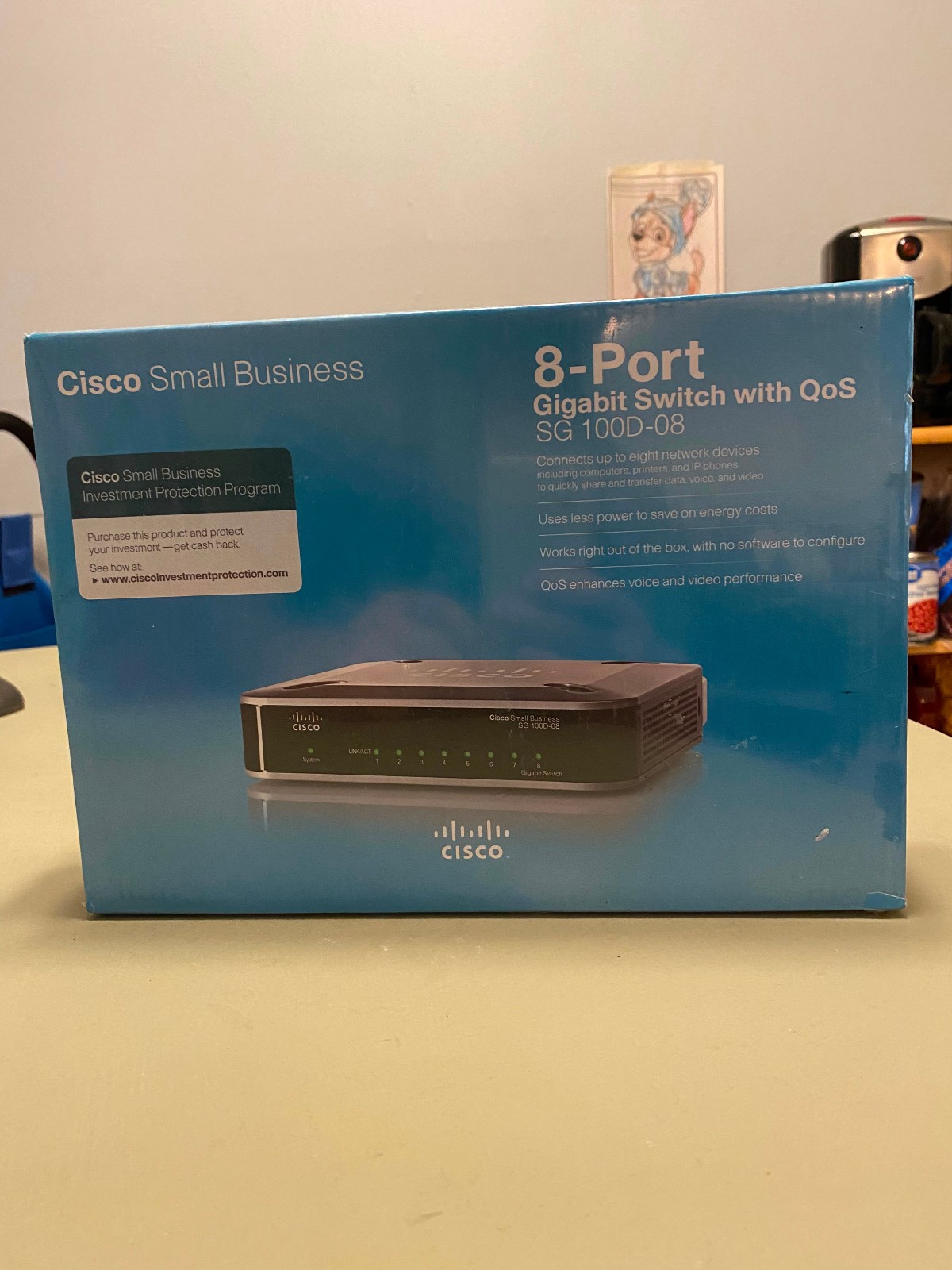 Cisco  (SG100D-08P-NA) 8-Ports Desktop Ethernet Switch