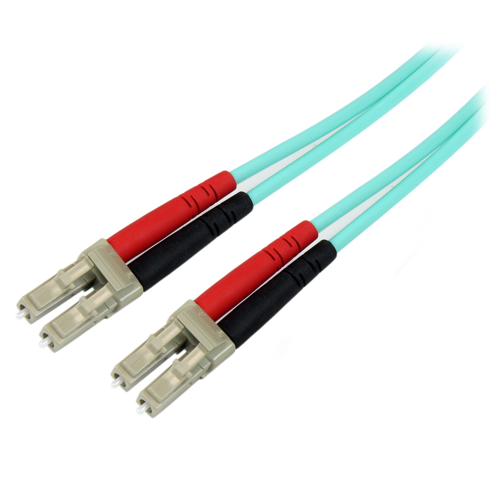 StarTech A50FBLCLC8 8m LC/UPC OM3 Fiber Optic Cable Aqua 100G