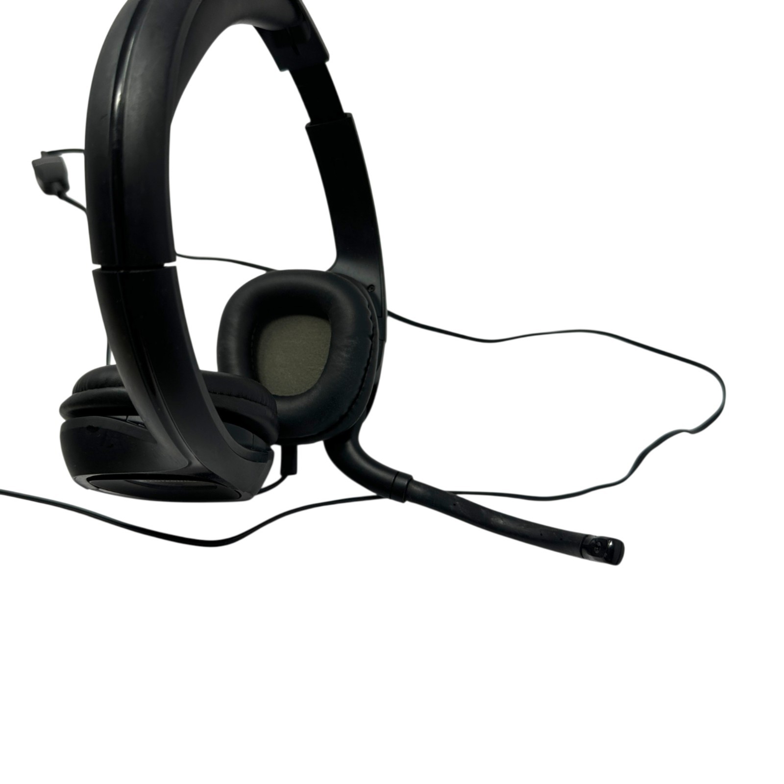 Plantronics Audio 326 Wired Stereo PC Headset Dual 3.5mm Plugs Mic In-Line Contr