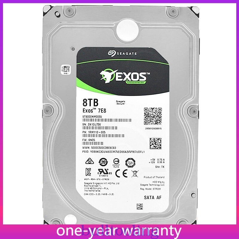ST8000NM0055 Seagate Exos 8TB SATA III 256MB Cache 7200Rpm 3,5'' Inch New